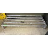 DESCRIPTION 60" ALUMINUM DUNNAGE RACK. SIZE 60" LOCATION 180 East Whitestone Blvd #164, Cedar Park,