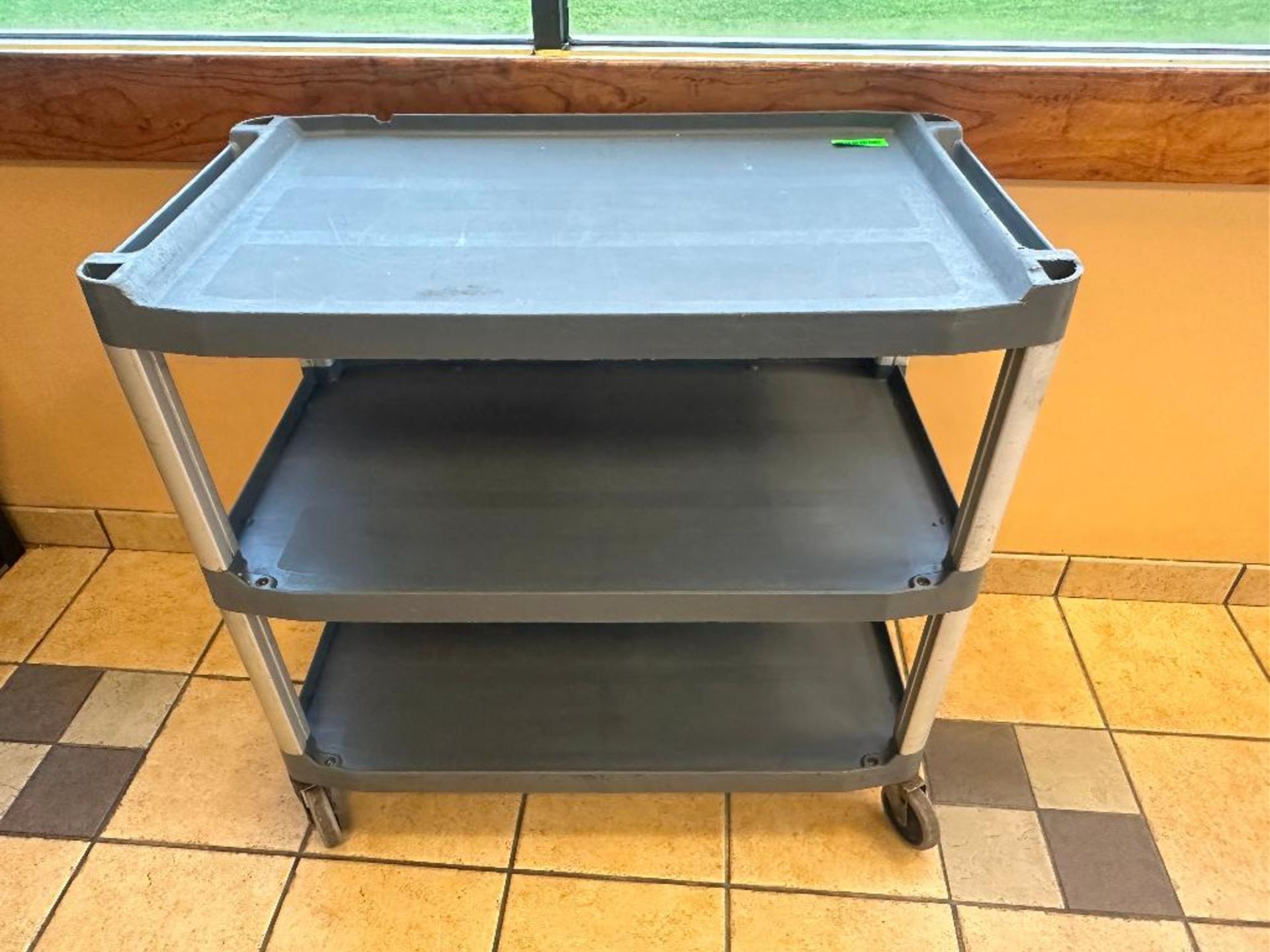 DESCRIPTION THREE TIER GREY PLASTIC UTILITY CART LOCATION 180 East Whitestone Blvd #164, Cedar Park,