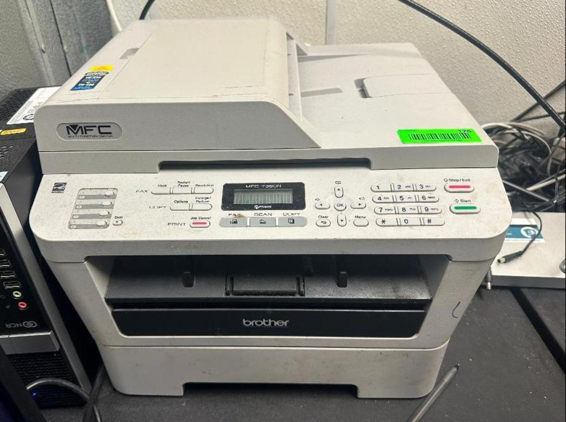 DESCRIPTION BROTHER MFC 7380N ALL IN ONE PRINTER BRAND / MODEL: BROTHER LOCATION 7399 O'Connor Drive