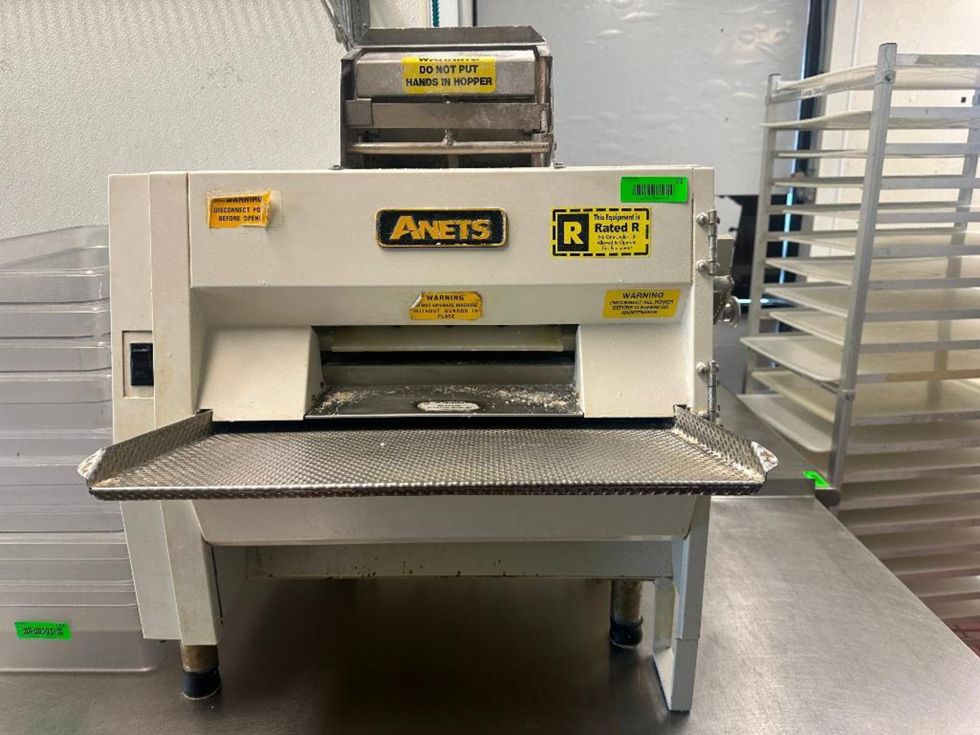 DESCRIPTION ANETS SDE-21 DOUGH ROLLER. RETAILS NEW FOR $4500 BRAND / MODEL: ANETS SDR-21 ADDITIONAL - Image 2 of 3