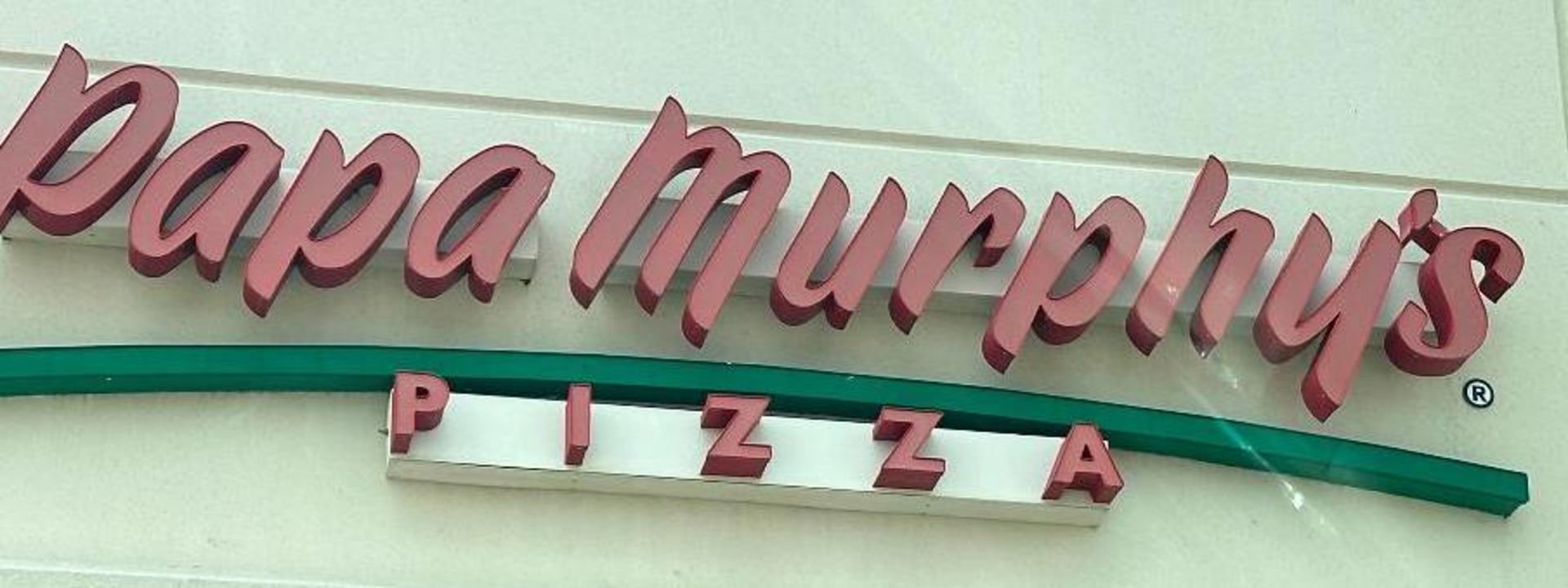DESCRIPTION 16' " PAPA MURPHY'S PIZZA " STORE FRONT LIGHTED SIGN. ADDITIONAL INFORMATION PROFESSIONA