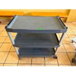 DESCRIPTION THREE TIER GREY PLASTIC UTILITY CART LOCATION 2110 W Slaughter Lane #176, Austin, TX QTY