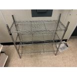 DESCRIPTION (2) ASSORTED SMALLER WIRE SHELVES. THIS LOT IS: ONE MONEY LOCATION �5017 Teasley Lane #1