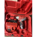 Milwaukee Cordless Drill with Charger & Battery in case