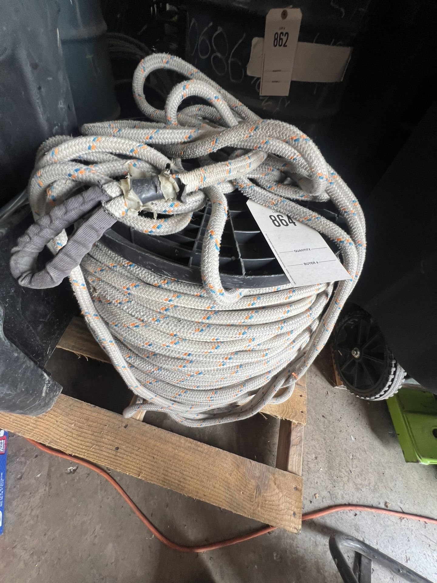 Spool of 5/8" 1200ft, 1/2" 1200 ft Safety Rope