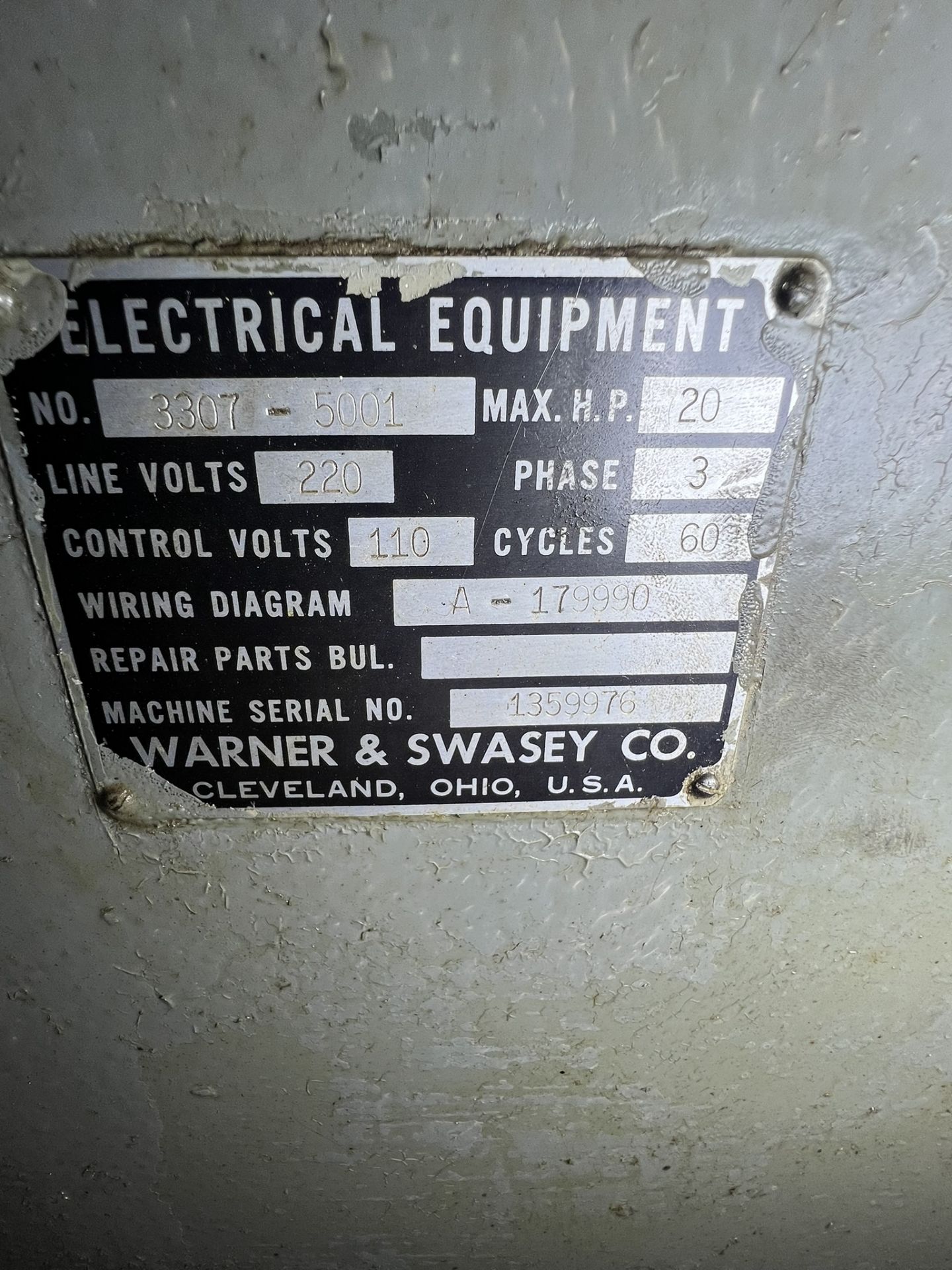 Warner & Swasey 1 1/4"-6" turret screw machine Serial #1359976 - Image 8 of 8