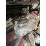 Shelf with Fiber, Various Sizes, 3 lg totes, 2 small