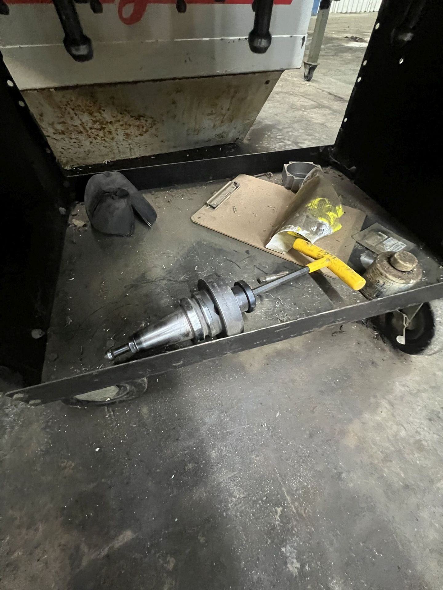 Rolling Cart with Tooling previously used in Bridgeport Torq-Cut TC2G Machine - Image 4 of 4