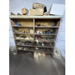 Approx. 7ft shelf with contents of tooling & dies