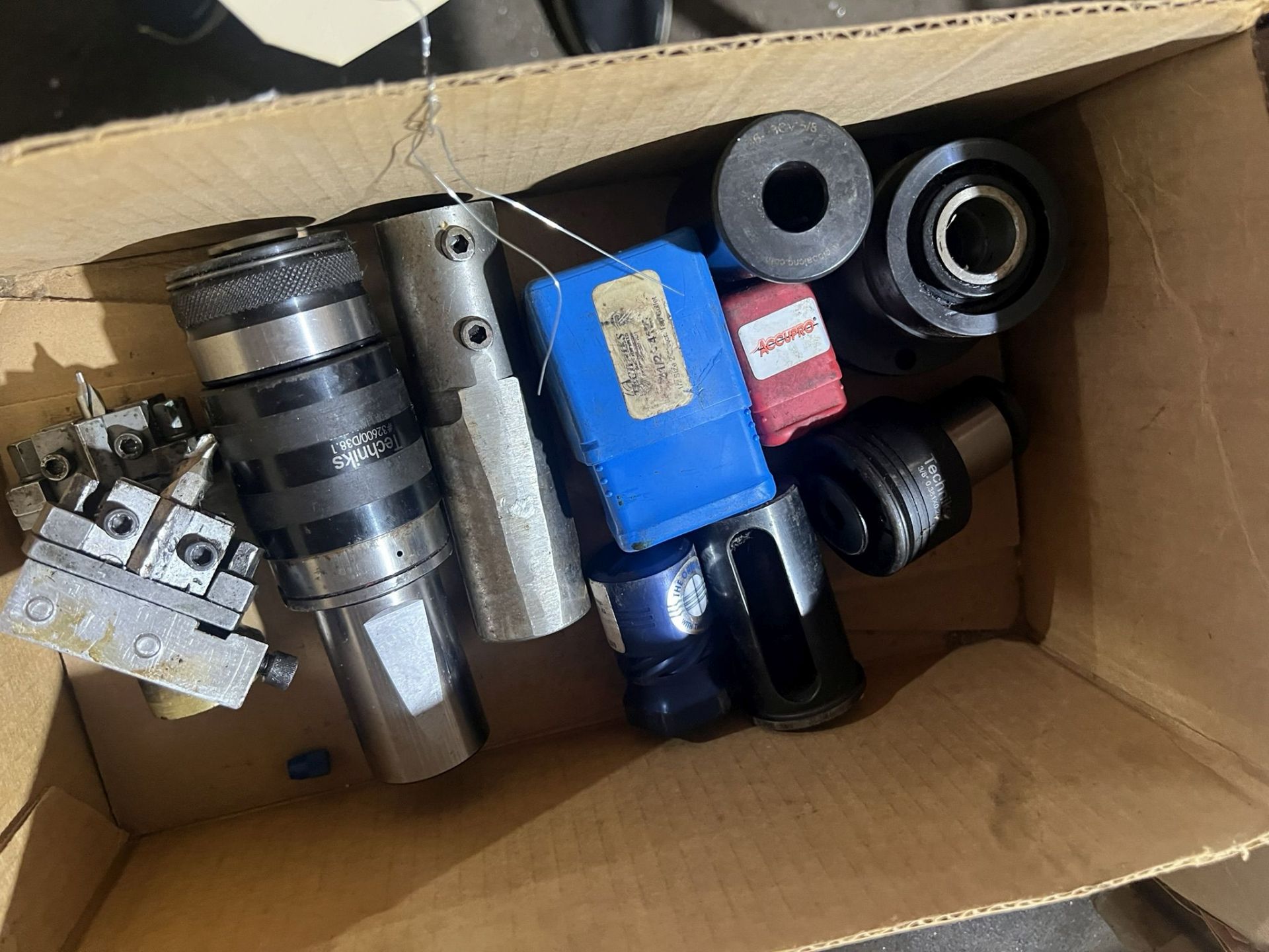 Box of Assorted Tooling & Holders