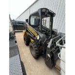 2018 New Holland L218 Skid Steer, Rubber Wheels, 468 Hours, sold with forks Serial #