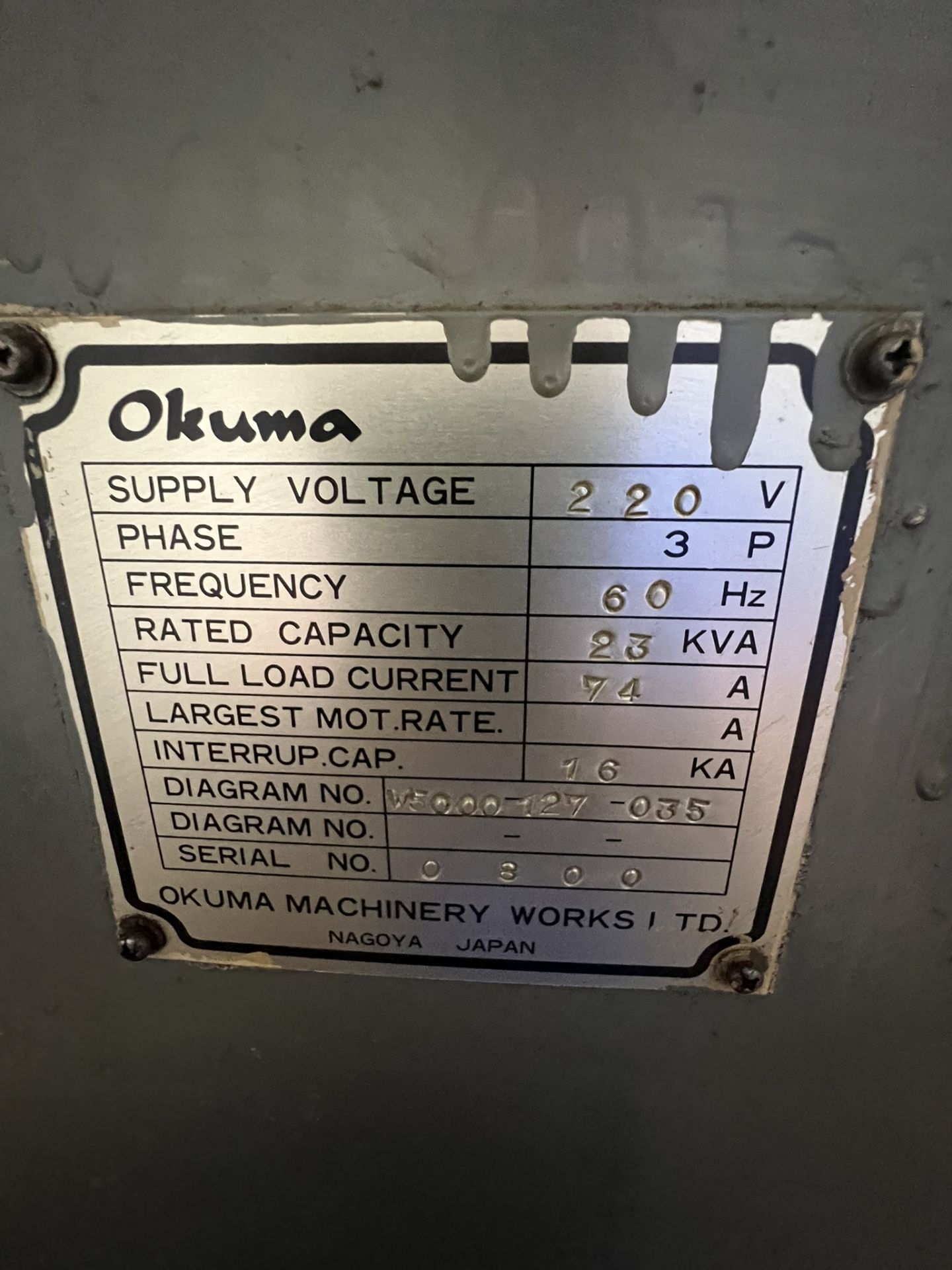 Okuma LC-20 CNC Serial #0800 with Jorgensen Chip Conveyor - Image 7 of 9