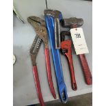 Mallet, Large Channel Locks, Pipe Wrenches
