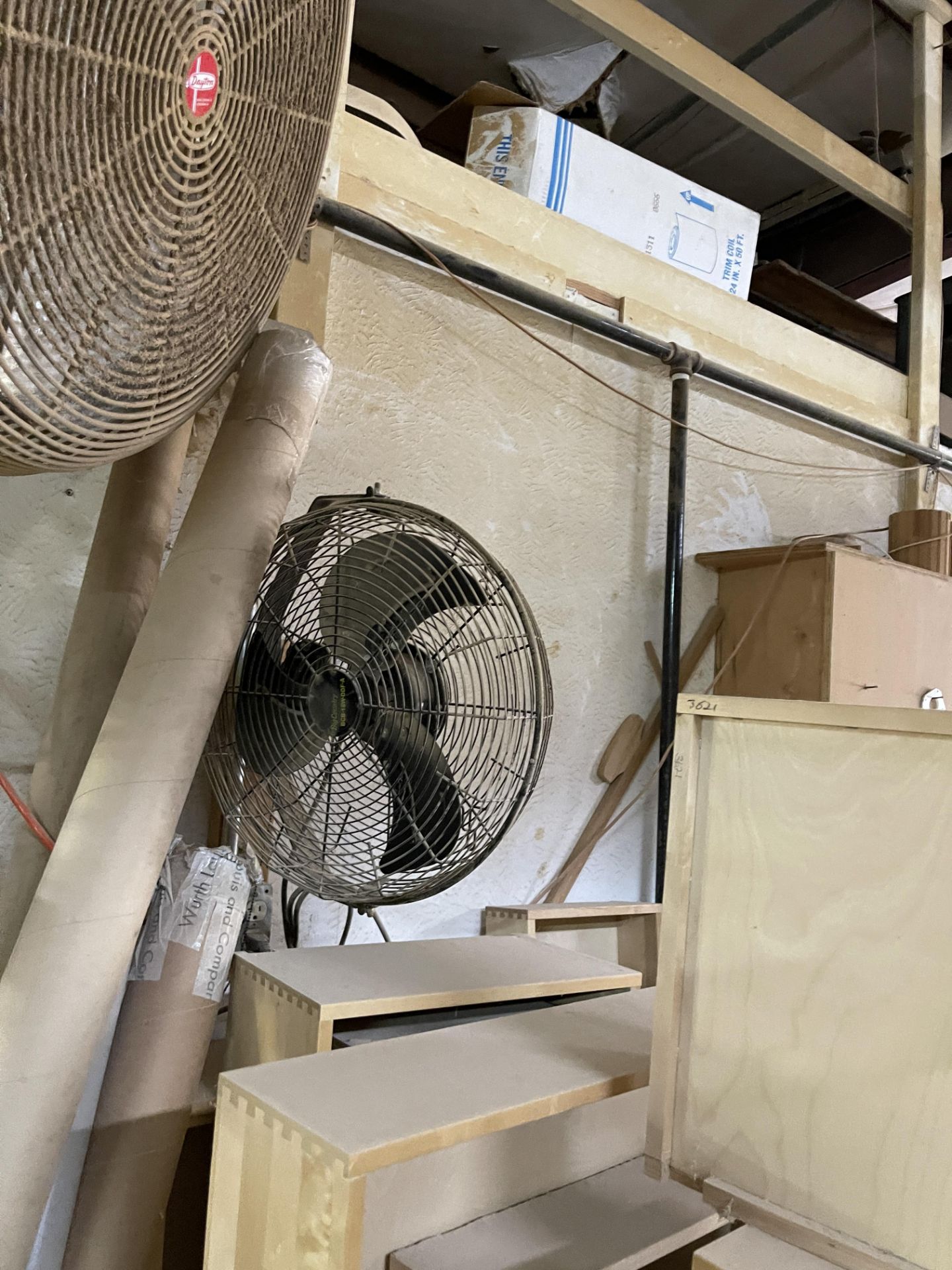 Shop Fans & 6ft Rolling Cart - Image 2 of 3