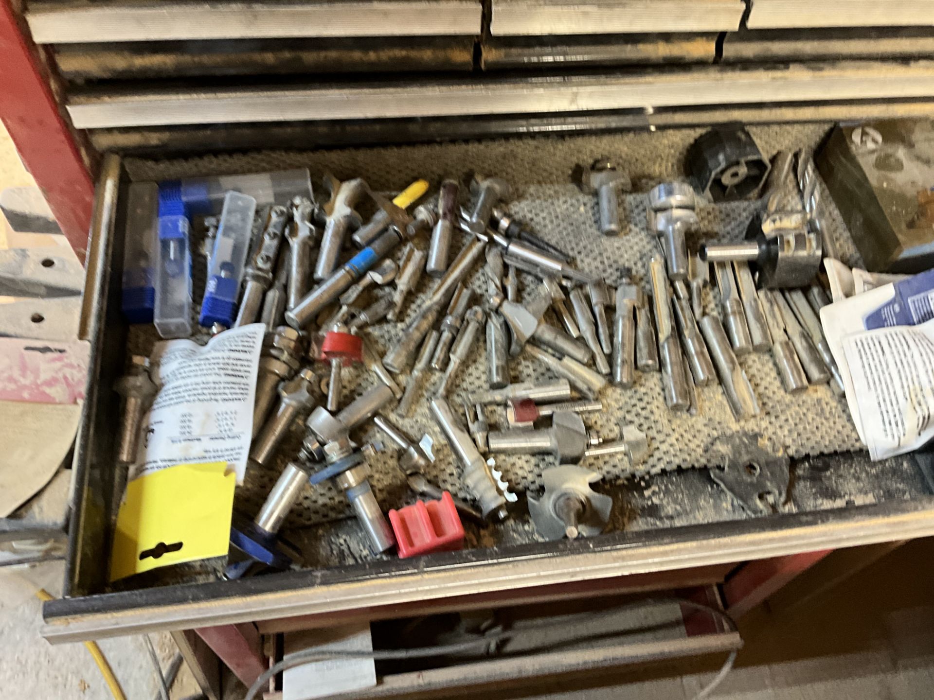 Craftsman Rolling Tool Box with Contents Router Bits - Image 3 of 10