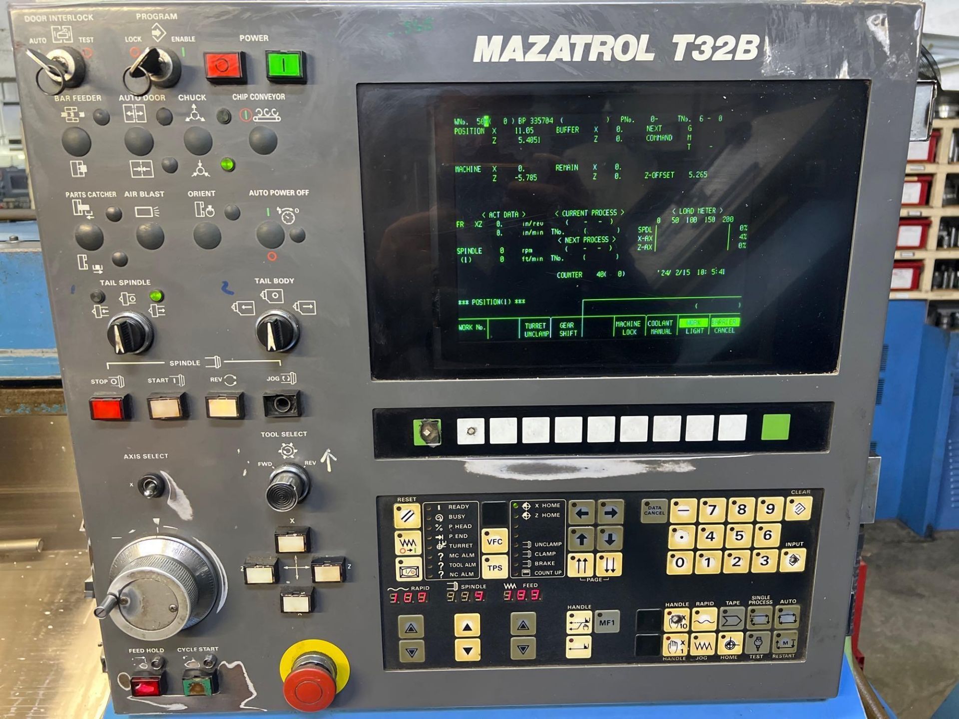 Mazak QT 15N CNC Lathe w/ T32B Controller - Image 4 of 20
