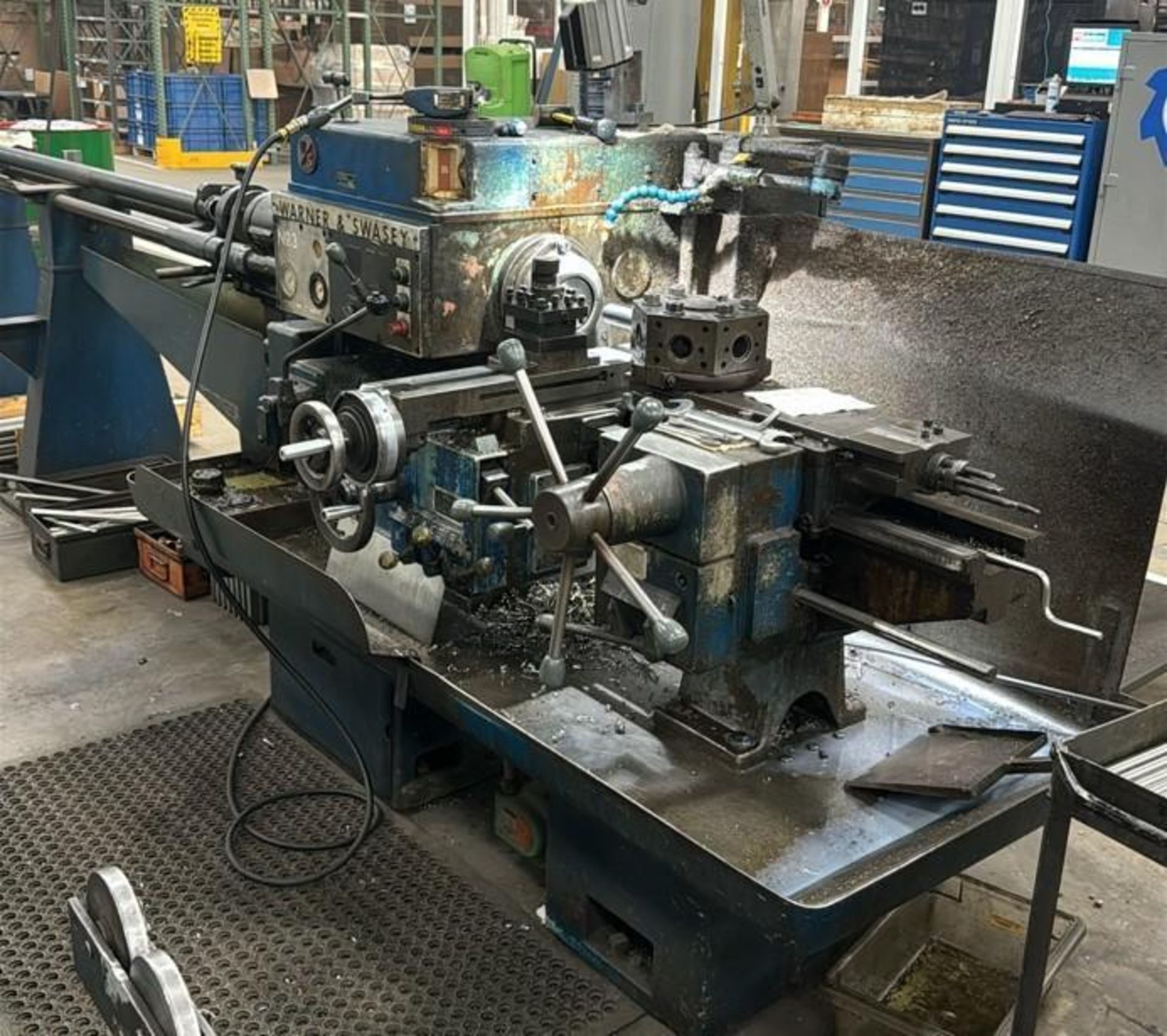 Warner & Swasey No. 3 Turret Lathe w/Bar Feeder