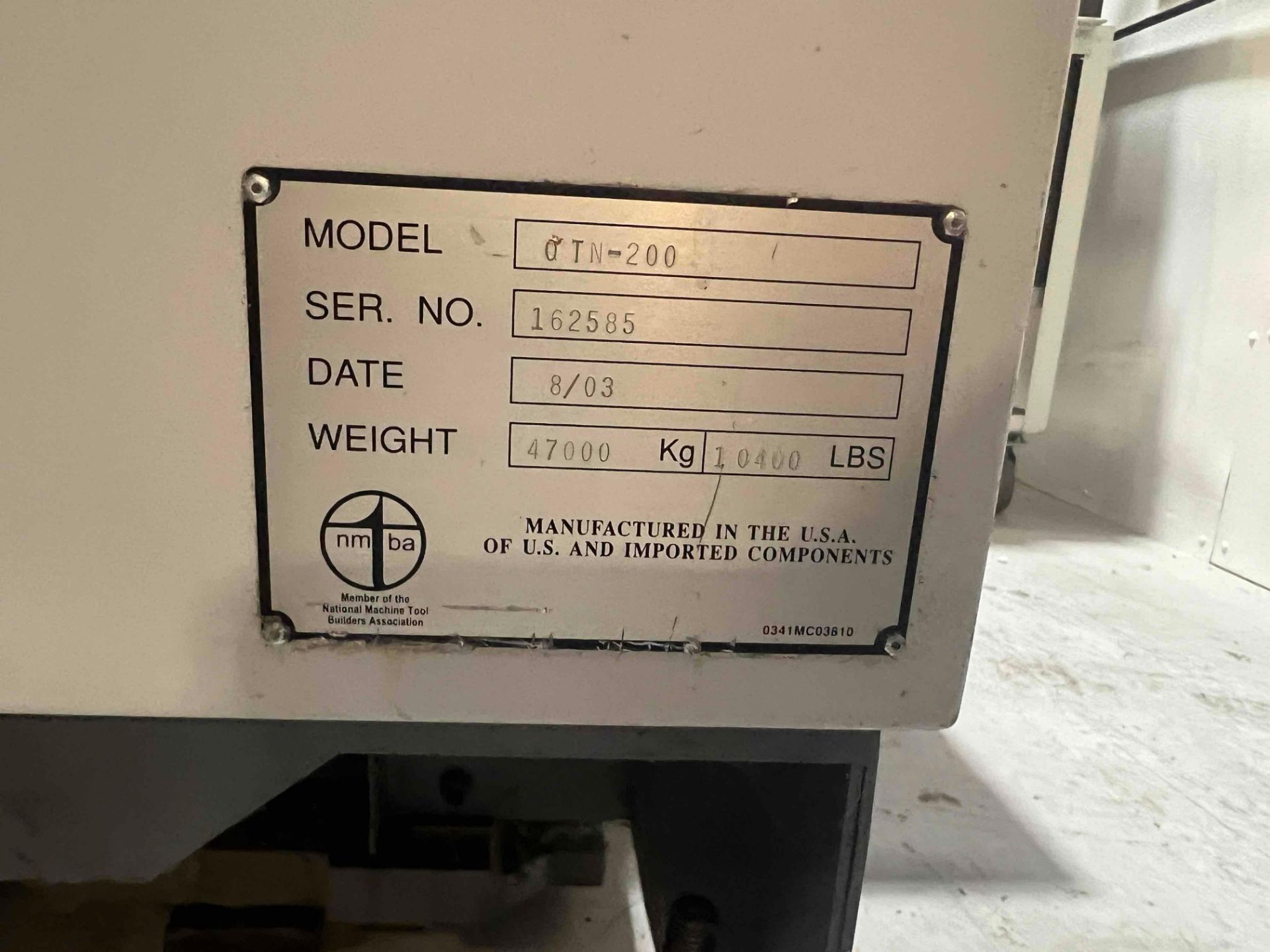 2003 Mazak QTN-200 CNC Lathe - Image 11 of 14