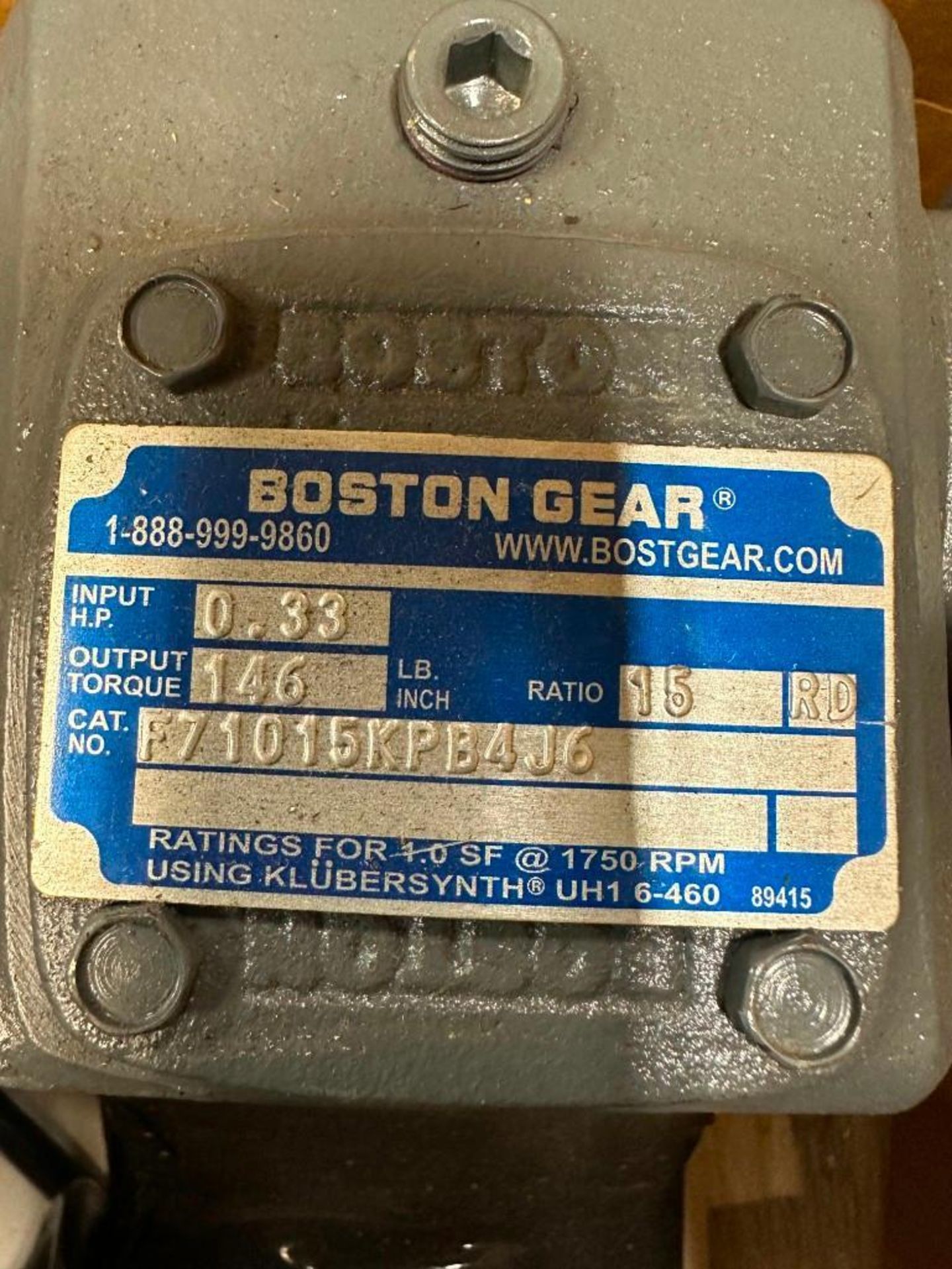 Boston #AERATF-D Gear Reducer - Image 6 of 6