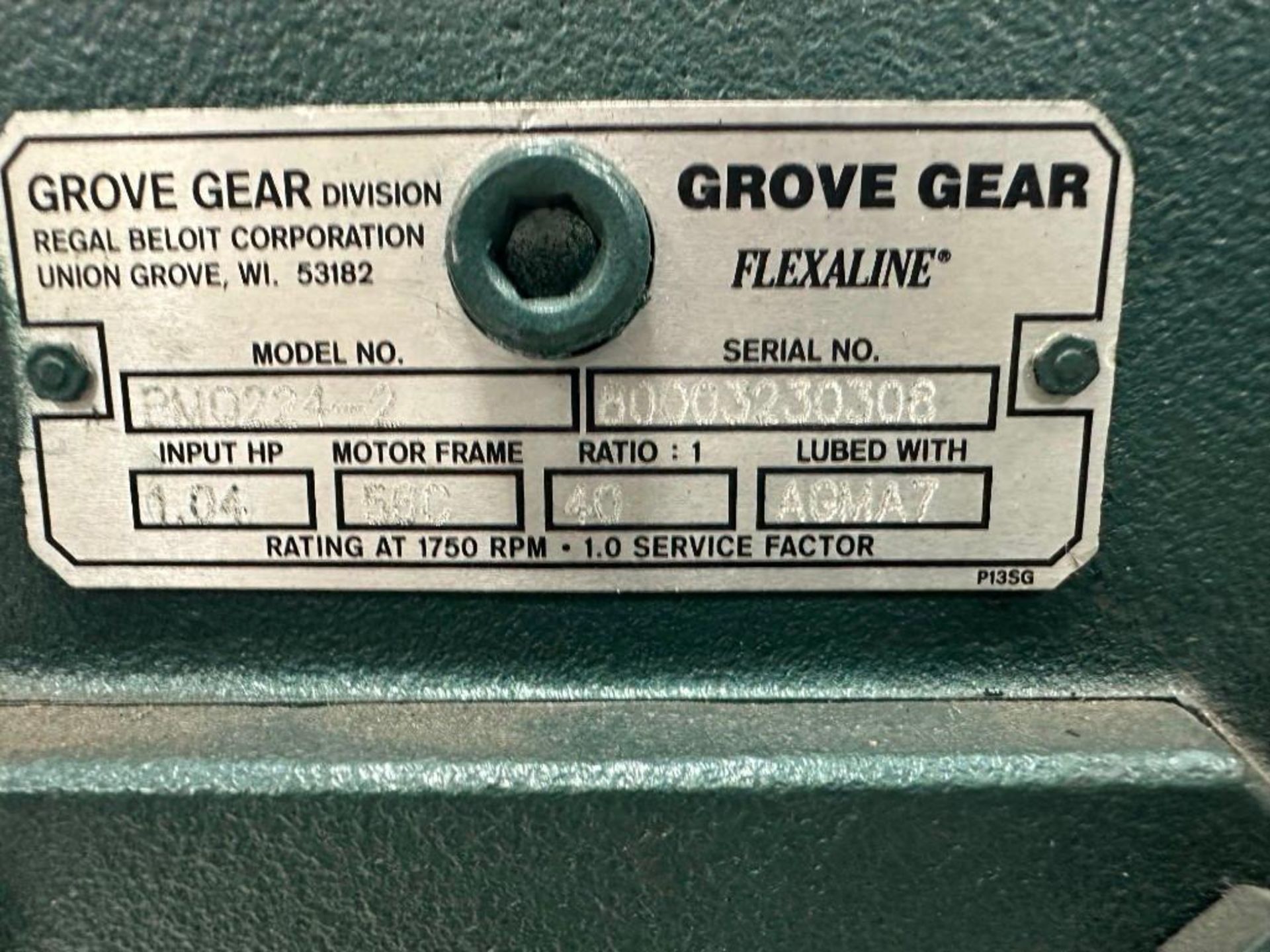 Regal Beloit #BM0224-2 Grove Gear Flexaline Motor - Image 5 of 6