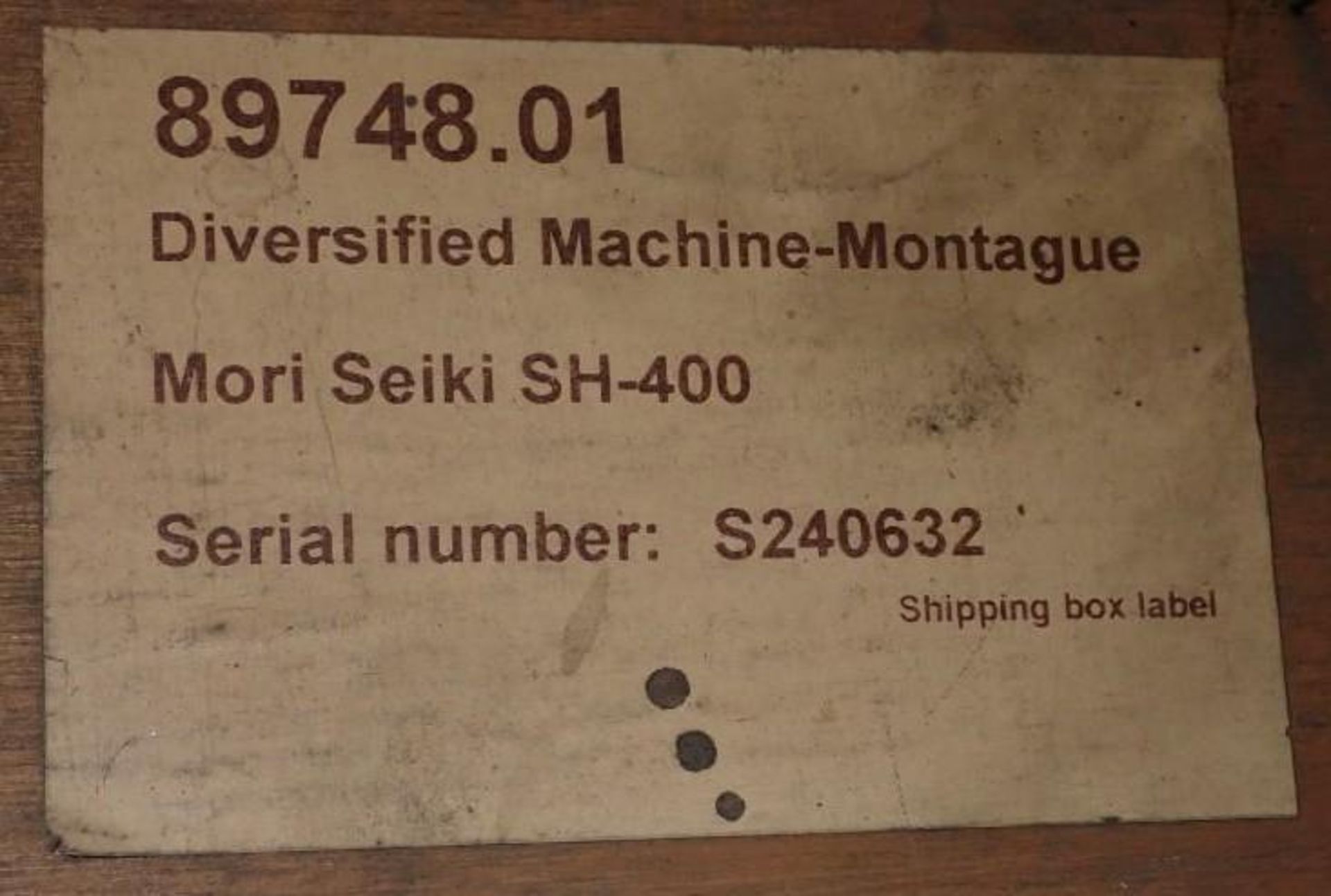 Mori Seiki #SH-400 Spindle by Setco - Image 5 of 5