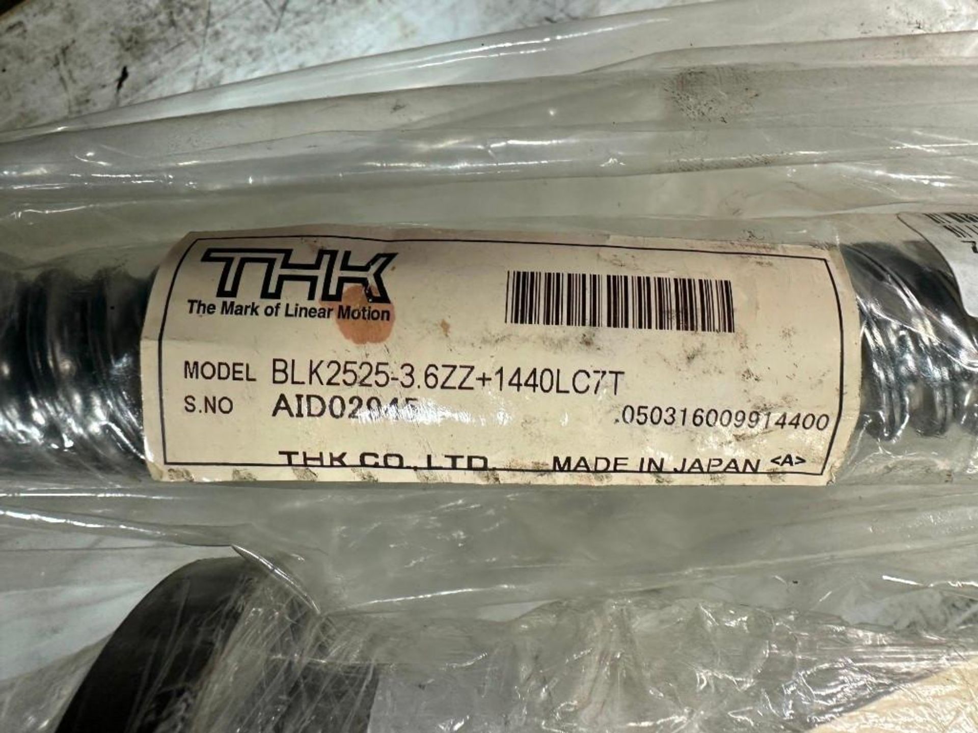 Lot of (2) THK #BLK2525-3.6ZZ+1440LC7T Rolled Ball Screw - Image 2 of 4