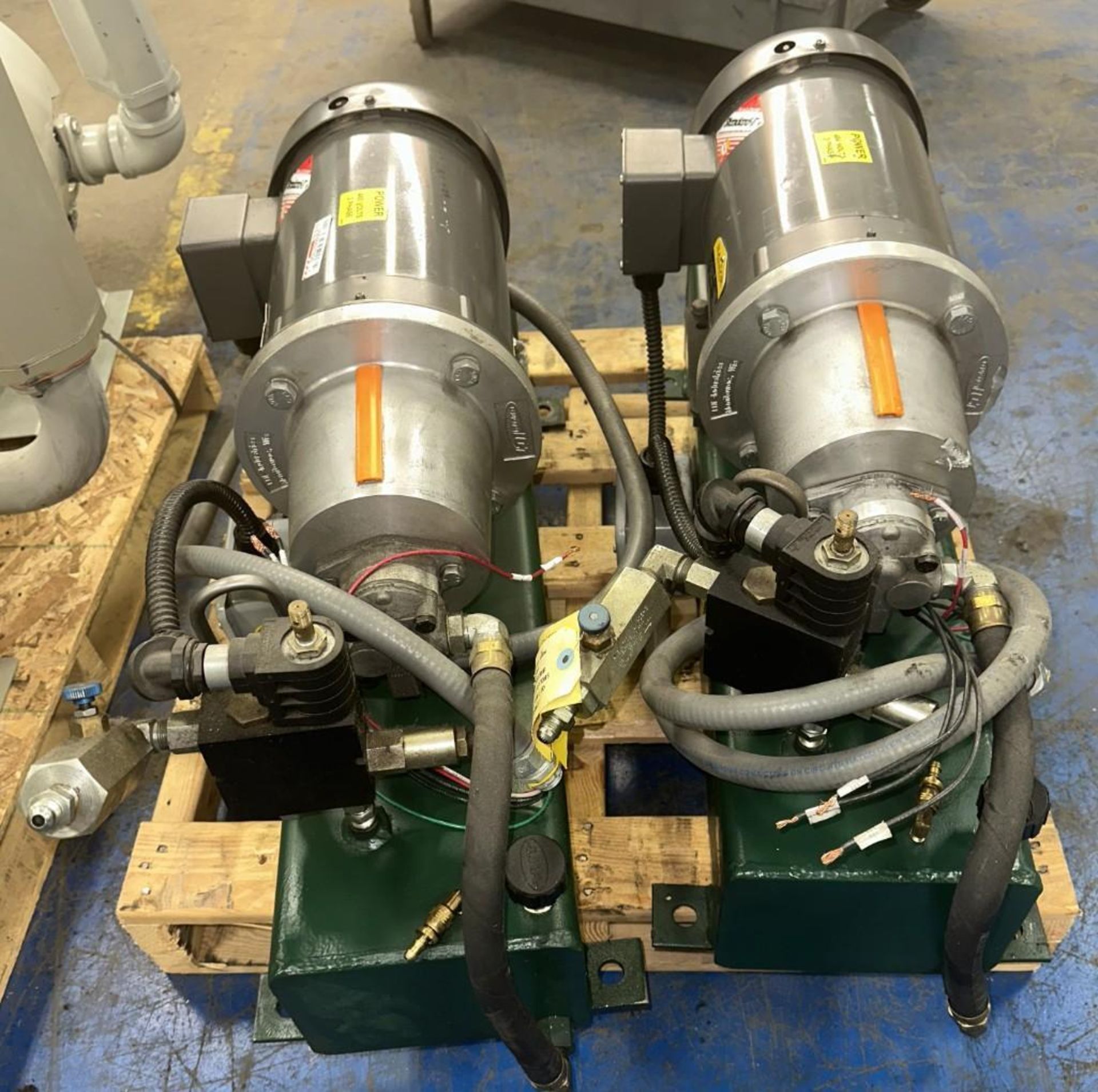 Lot of (2) Hydraulic Pump Units w/Tanks & Baldor #CM3613T Spec. 36A002T850H1 Industrial Motors - Image 3 of 6