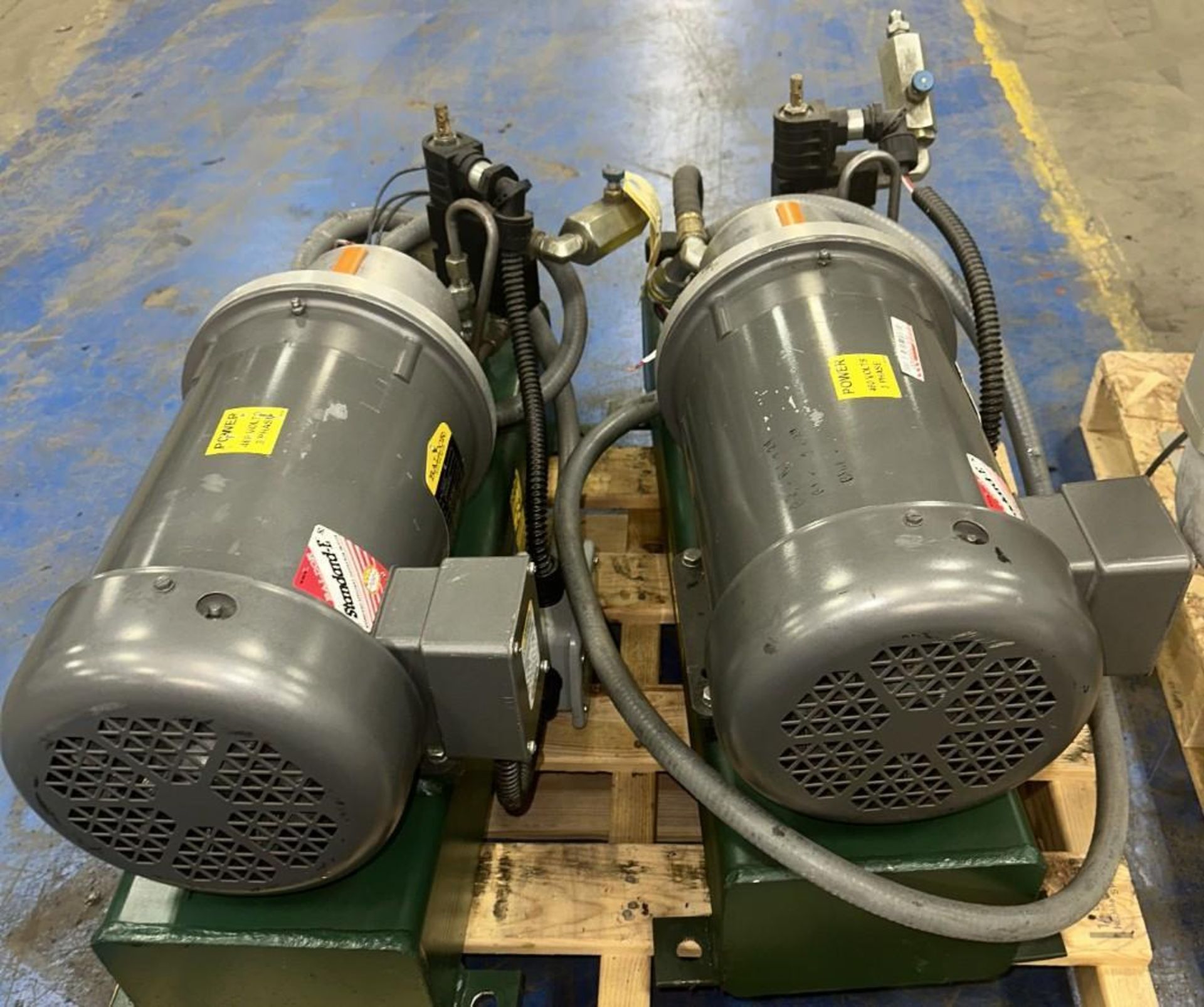 Lot of (2) Hydraulic Pump Units w/Tanks & Baldor #CM3613T Spec. 36A002T850H1 Industrial Motors - Image 2 of 6