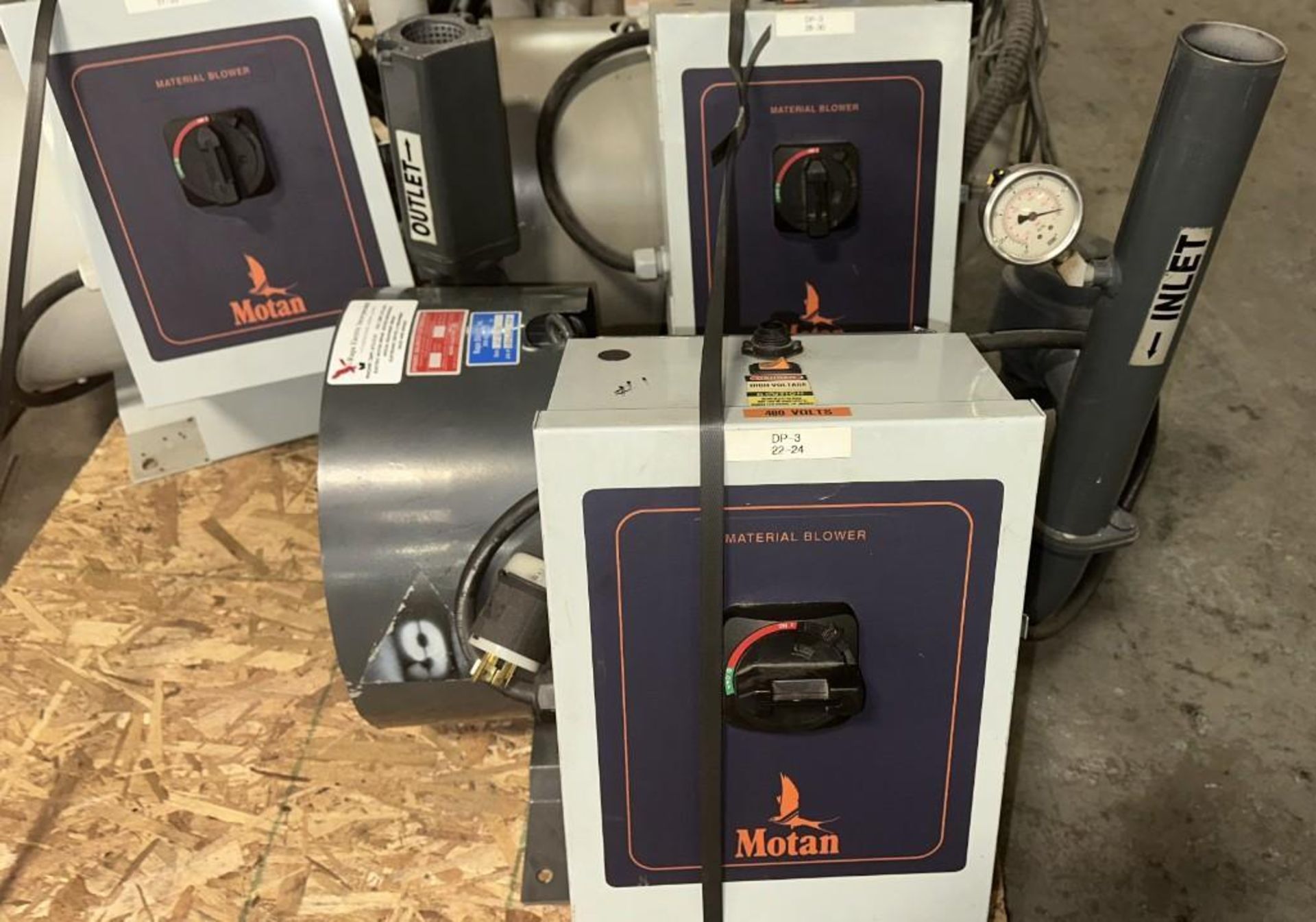 Lot of (3) Material Blower Units w/ Siemens Motors & Motan Controllers - Image 15 of 19