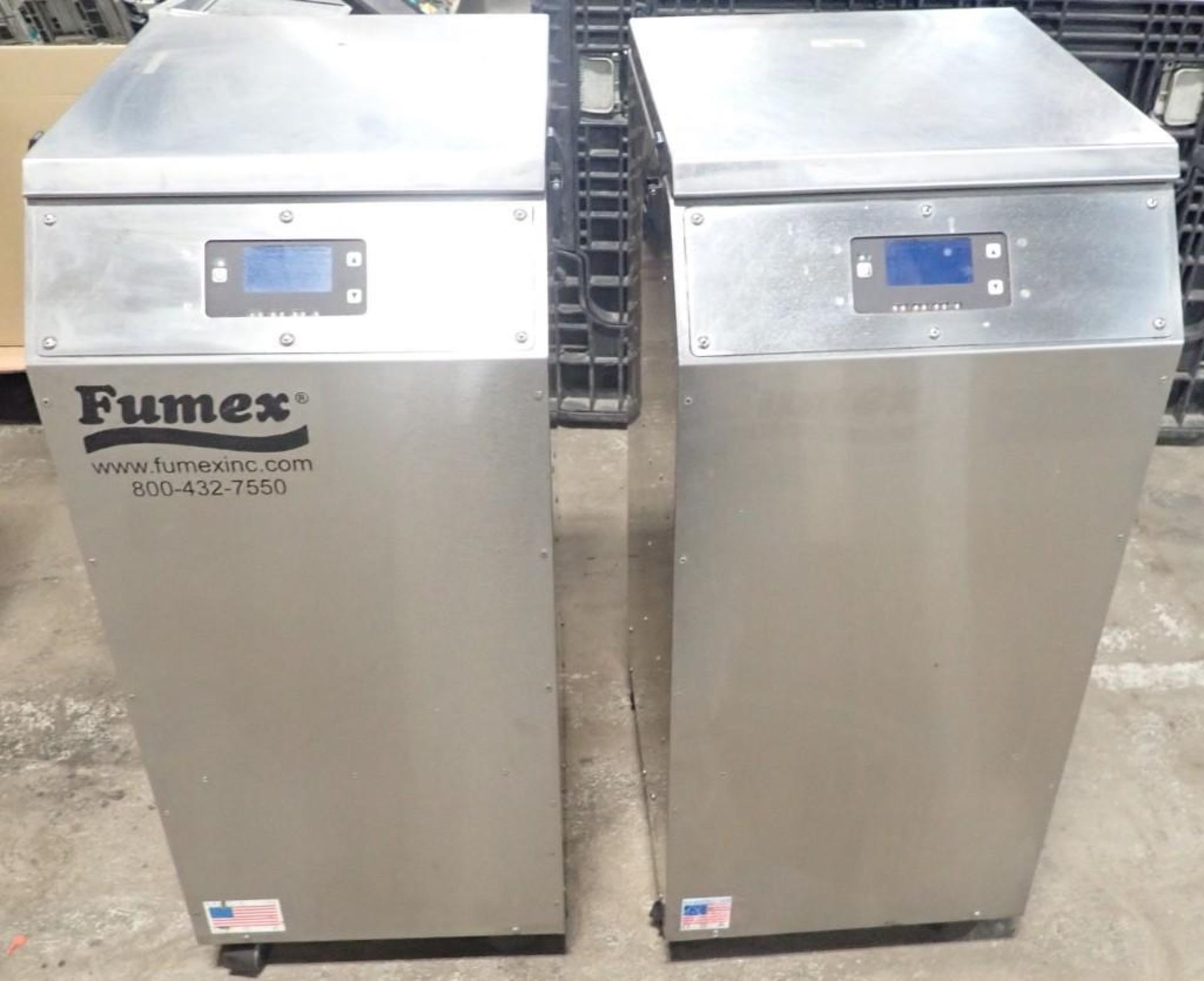 Lot of (2) Fumex #FA2SSD Fume Extractors