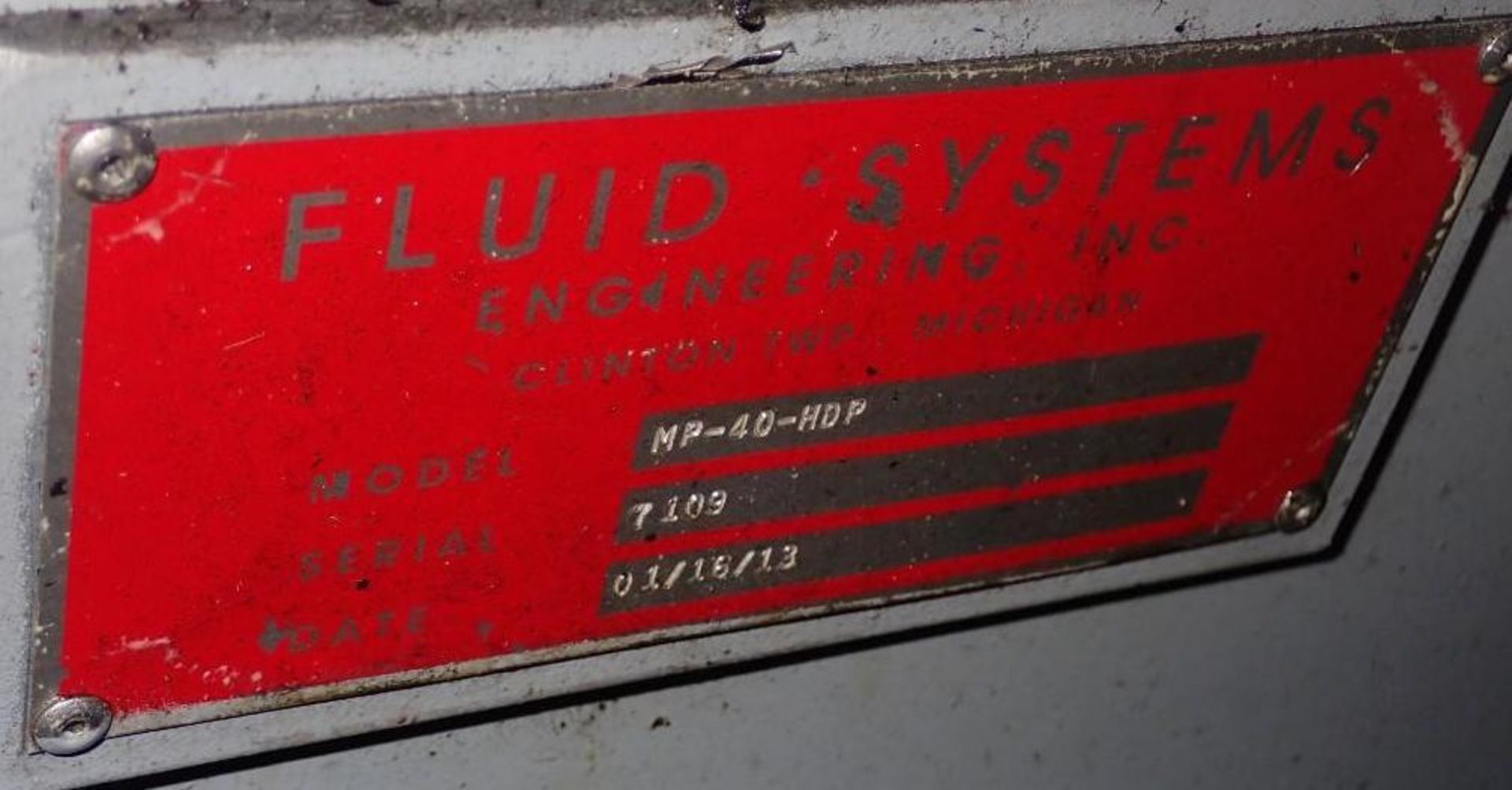 Fluid Systems #MP-40-HDP Hydraulic System - Image 5 of 5