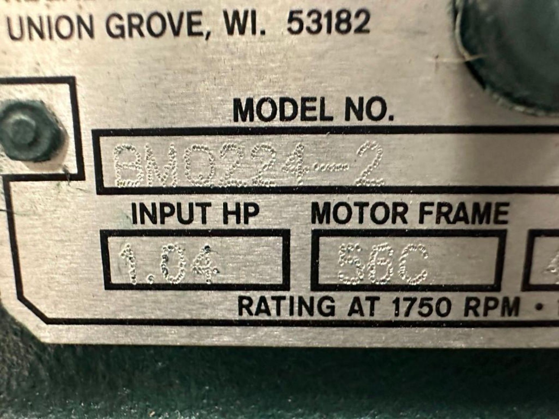 Regal Beloit #BM0224-2 Grove Gear Flexaline Motor - Image 6 of 6