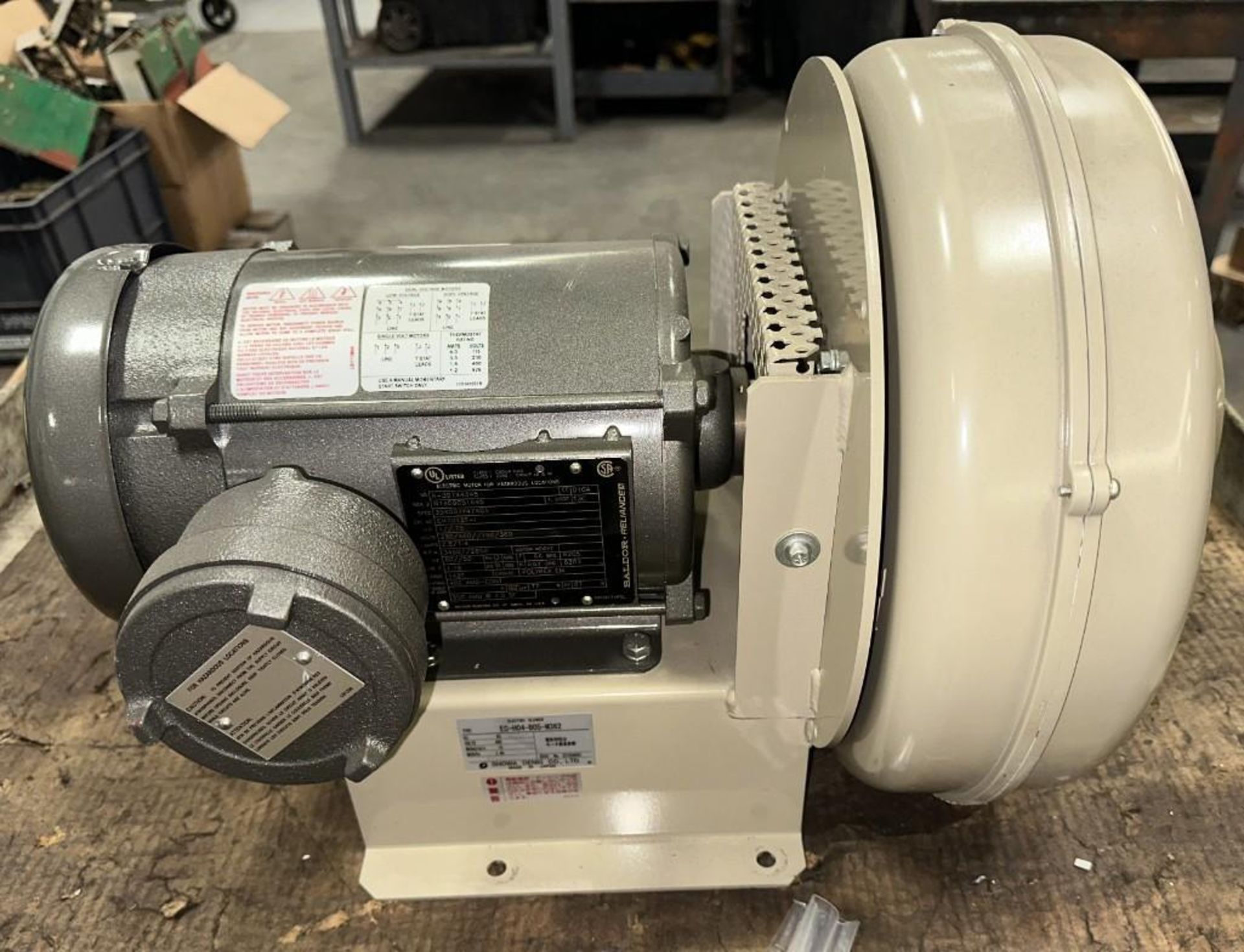 Showa Denki #EC-H04-B05-M362 Electric Blower w/#A-39744345 Motor - Image 2 of 7