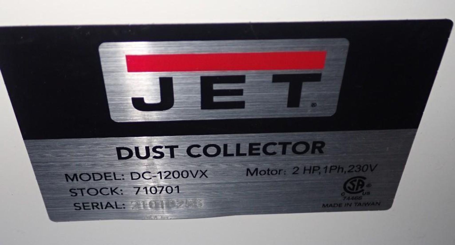 Jet #DC1200VX Dust Collector - Image 6 of 6