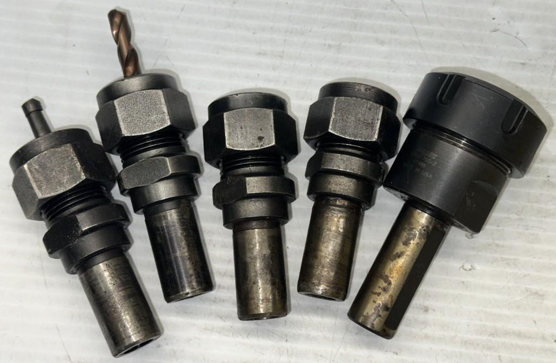 Lot of (5) Misc. Collet Chuck Tool Holders