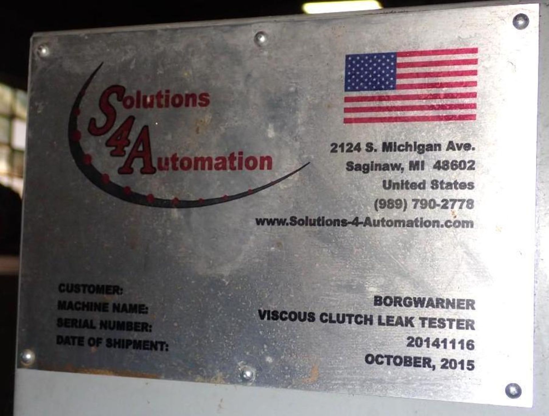 Viscous Clutch Leak Tester - Image 6 of 7