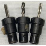 Lot of (3) Parlec Collet Chuck Tool Holders