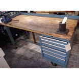 Lista Wood Top Work Bench w/ Vise