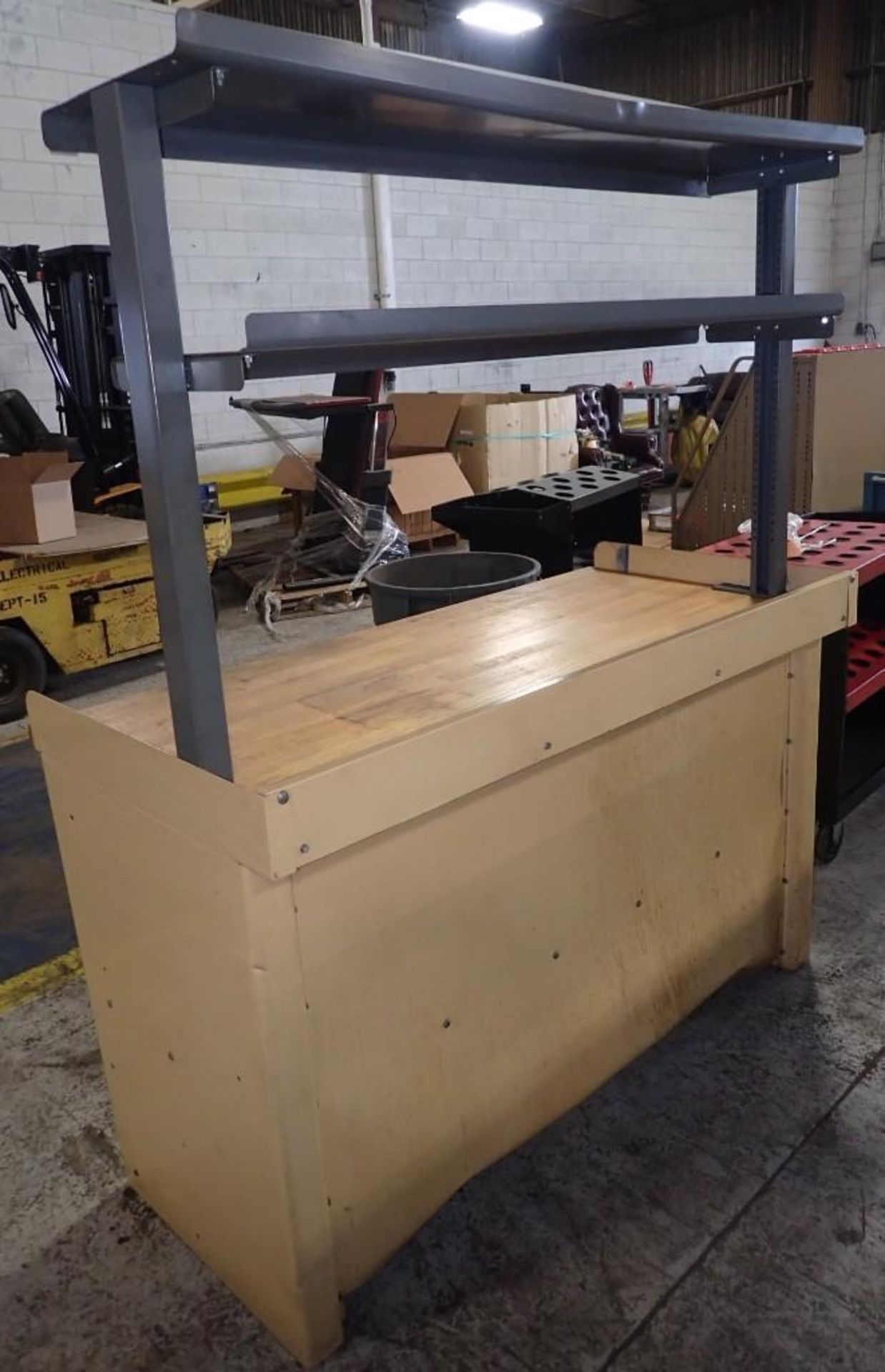 Wood Top Work Bench - Image 6 of 6