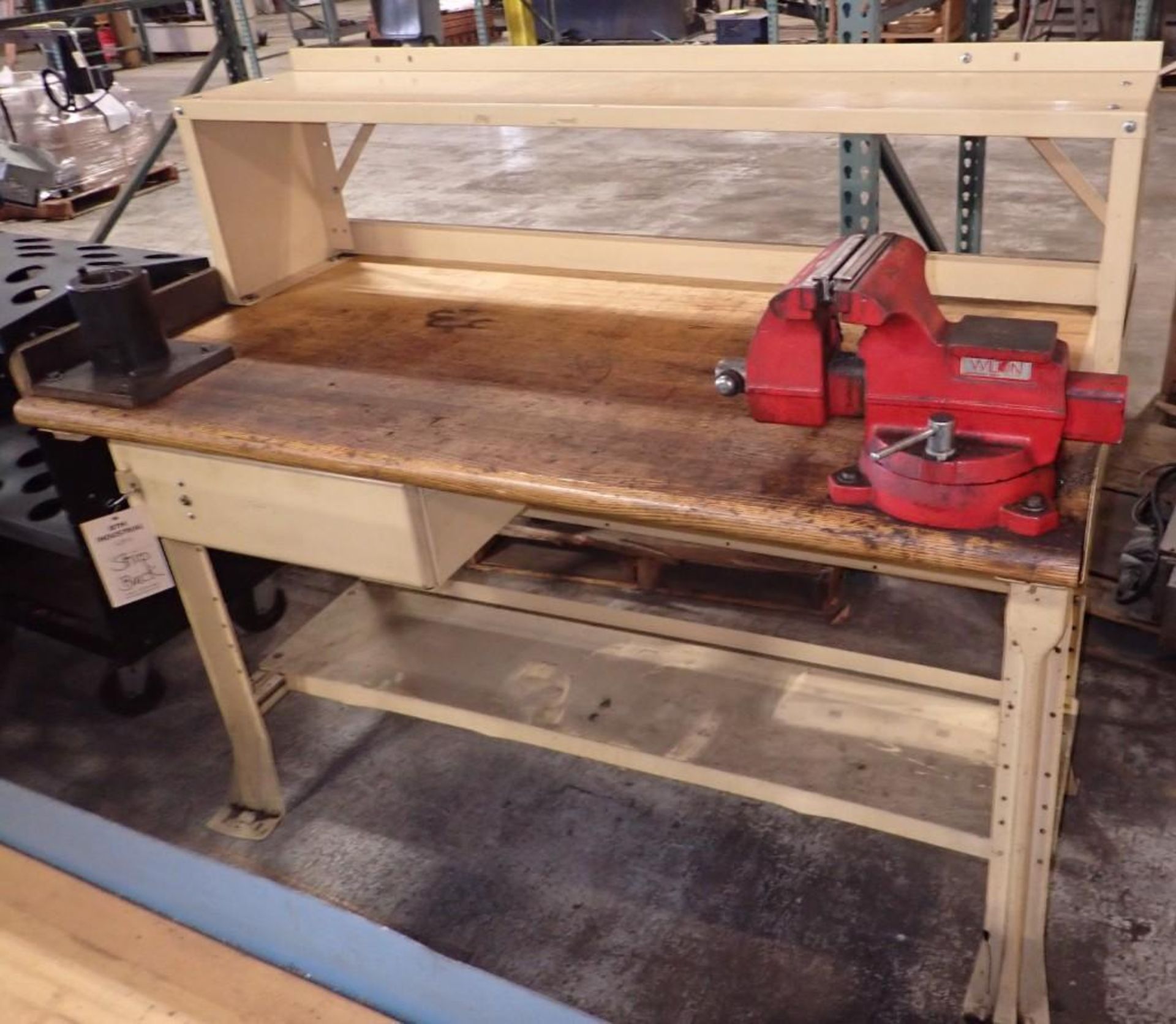 Wood Top Work Bench w/ Vise