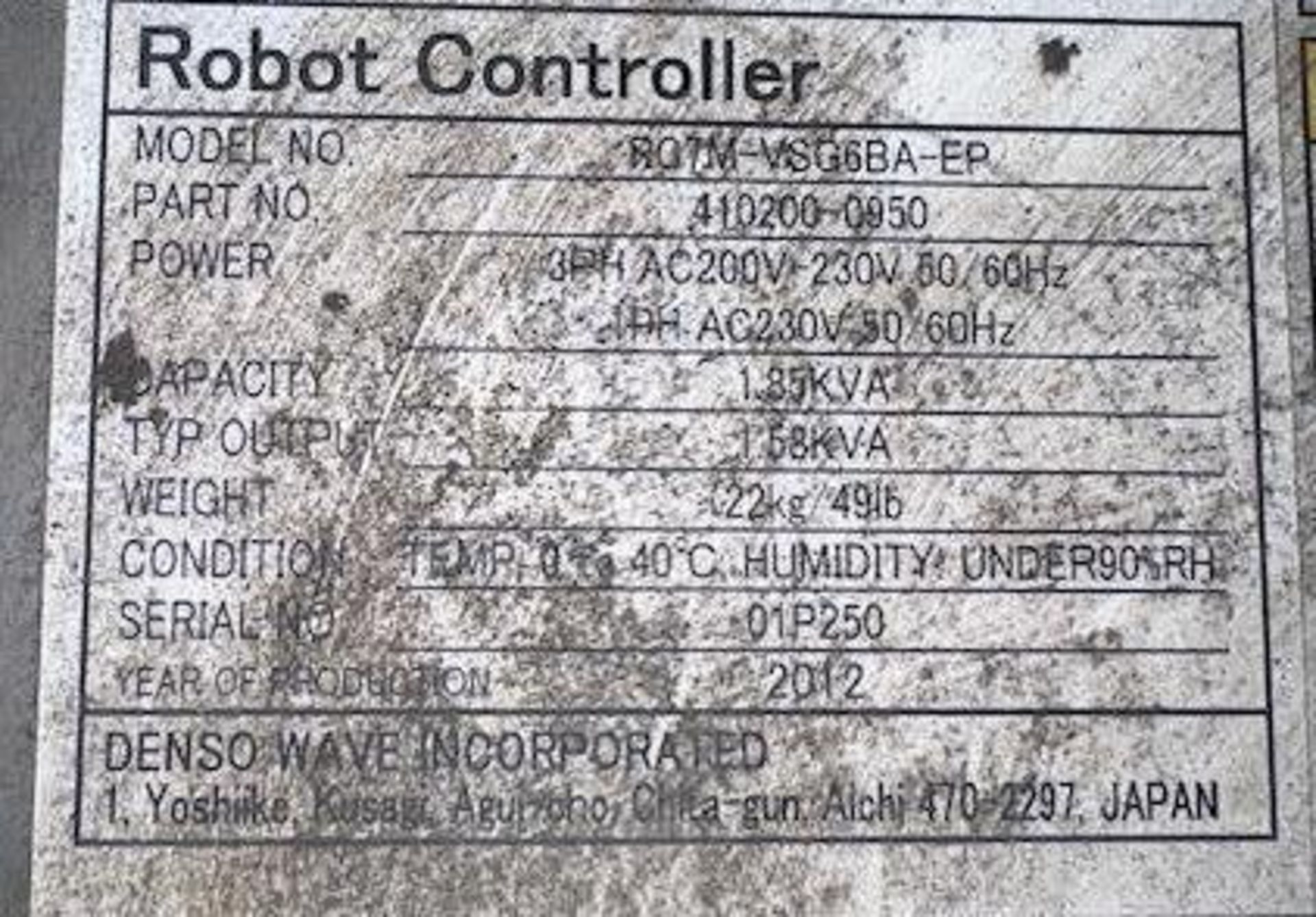 6 Axis Denso Robot w/ Controller - Image 7 of 7