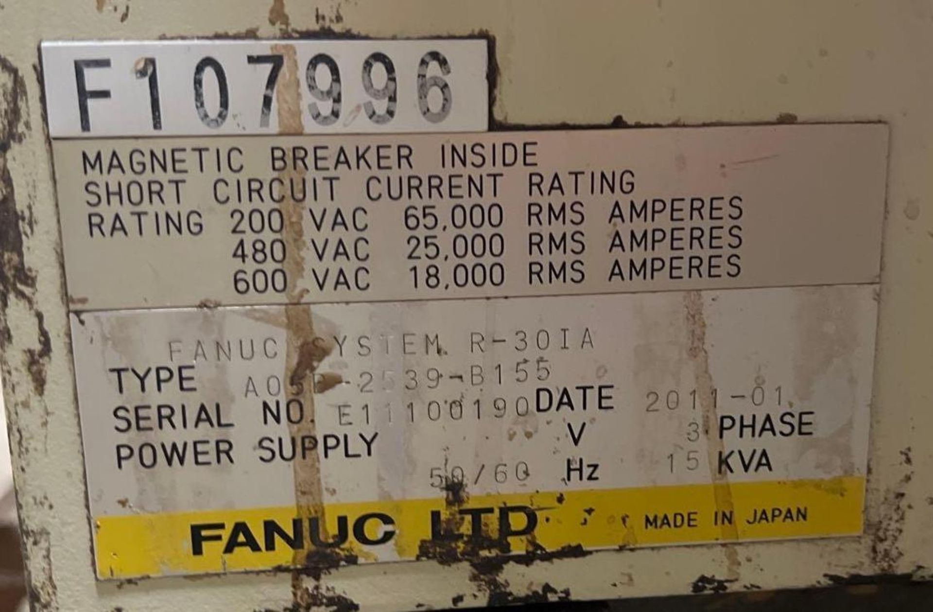 2011 Fanuc 30iA Robot Controller - Image 5 of 11