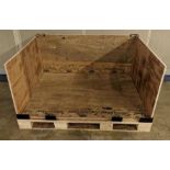 Lot of (10) 2,000 Lb. Capacity Wood Shipping Crates