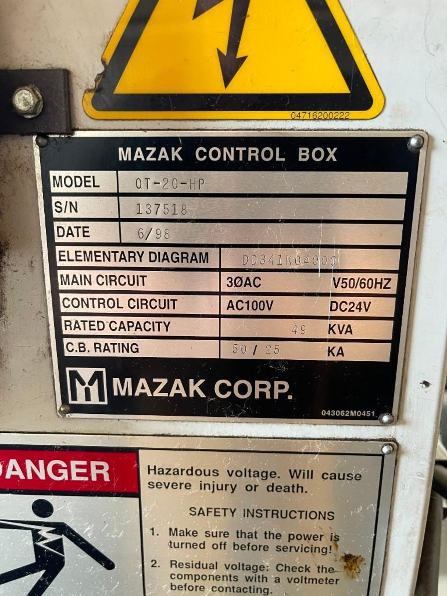 Mazak QT-20HP CNC Lathe - Image 5 of 8