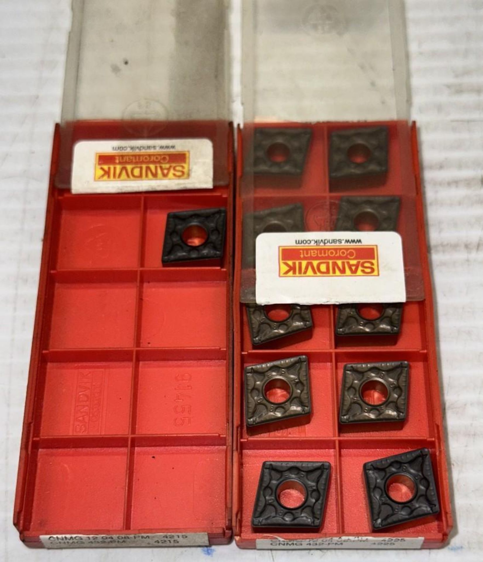 Lot of Sandvik #CNMG 12 04 08-PM Carbide Inserts