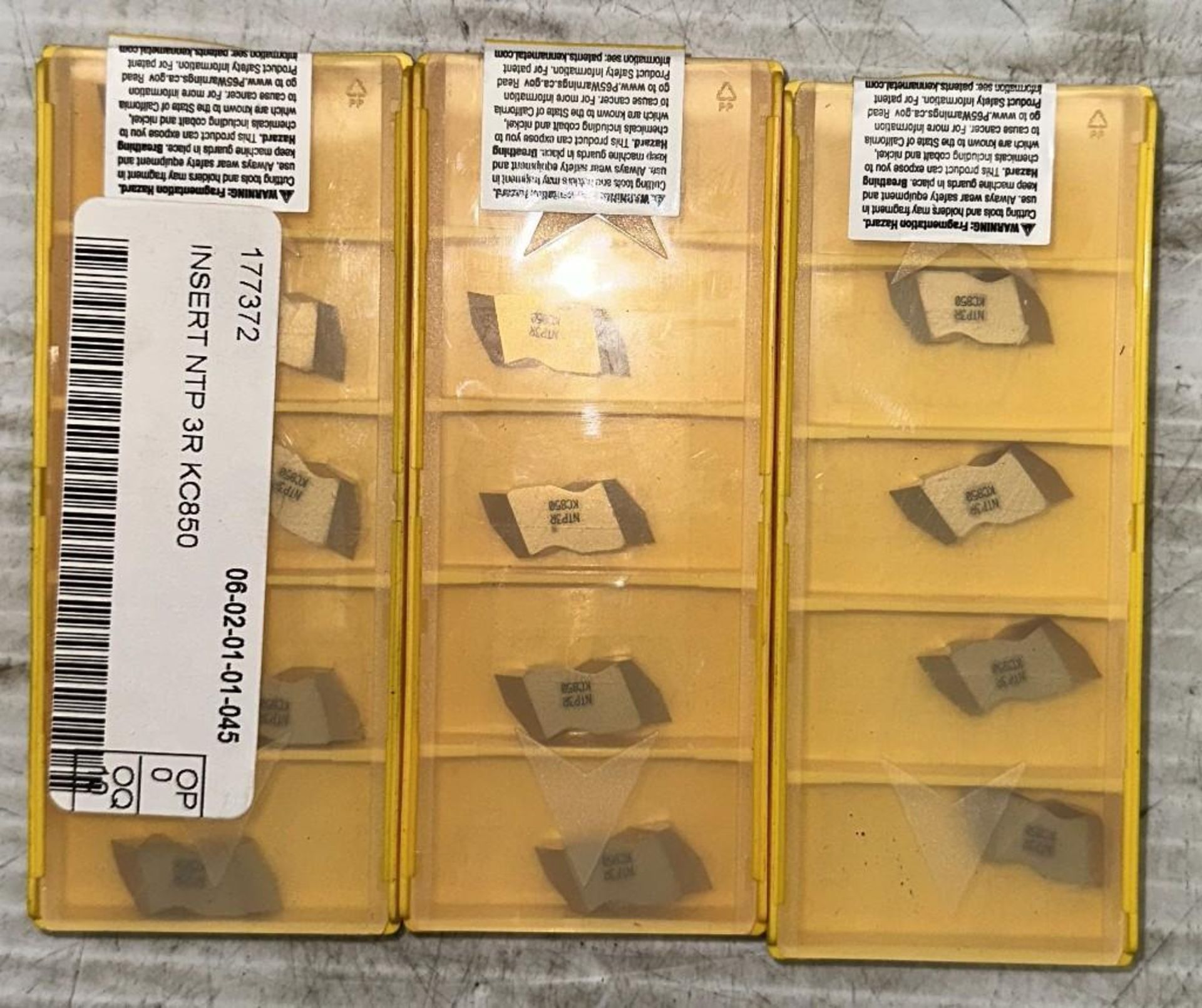 Lot of Kennametal #NTP3R Carbide Inserts - Image 2 of 3