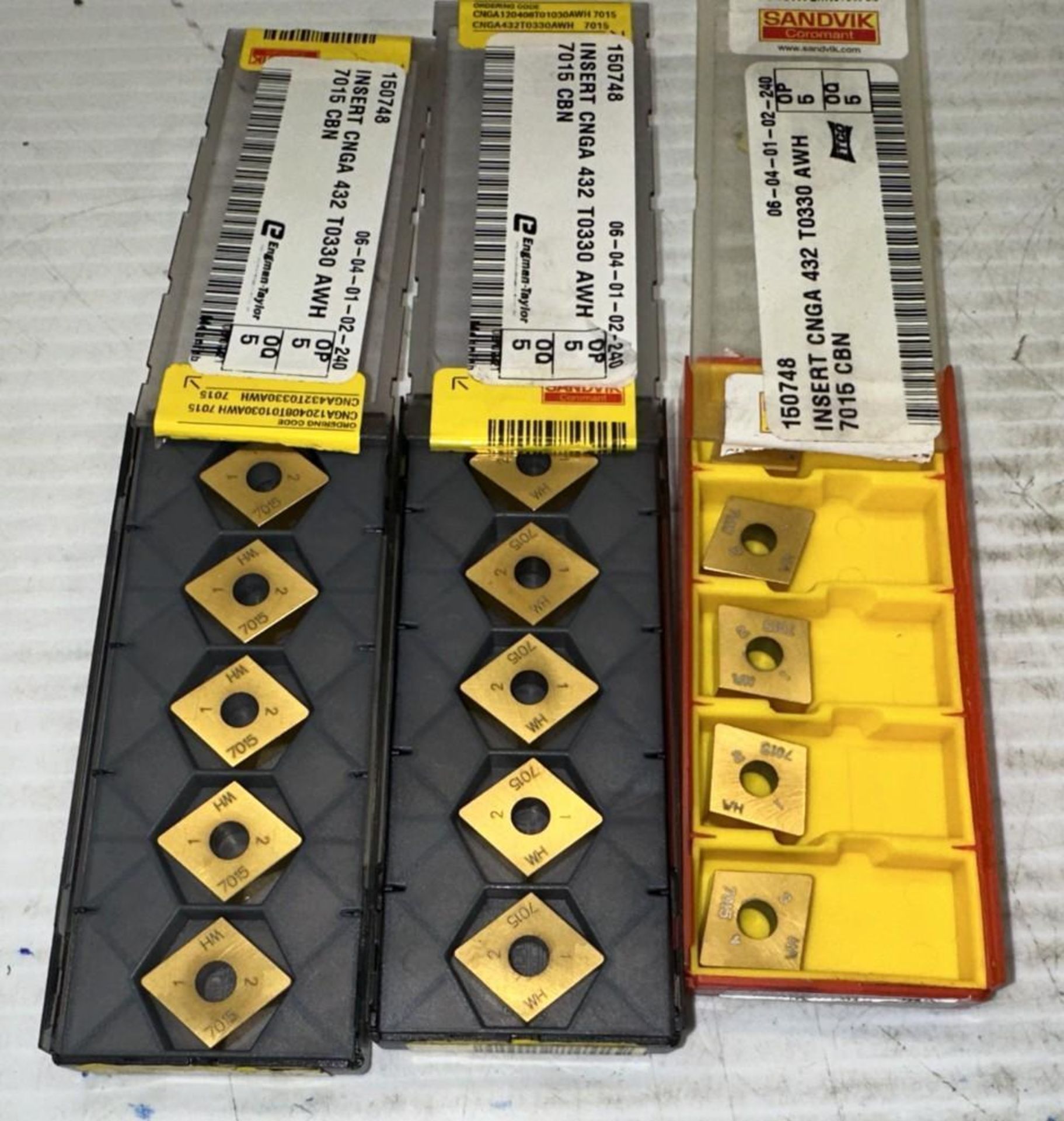 Lot of Sandvik #CNGA120408T01030AWH Carbide Inserts