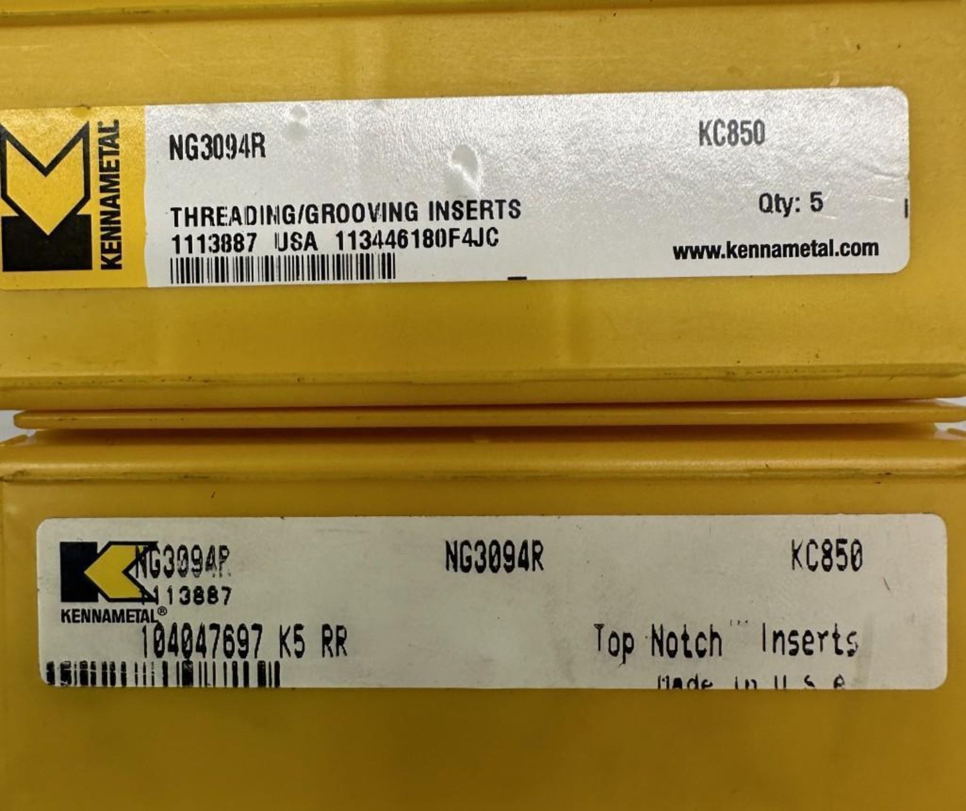 Lot of Kennametal #NG3094R/KC850 Carbide Inserts - Image 3 of 3