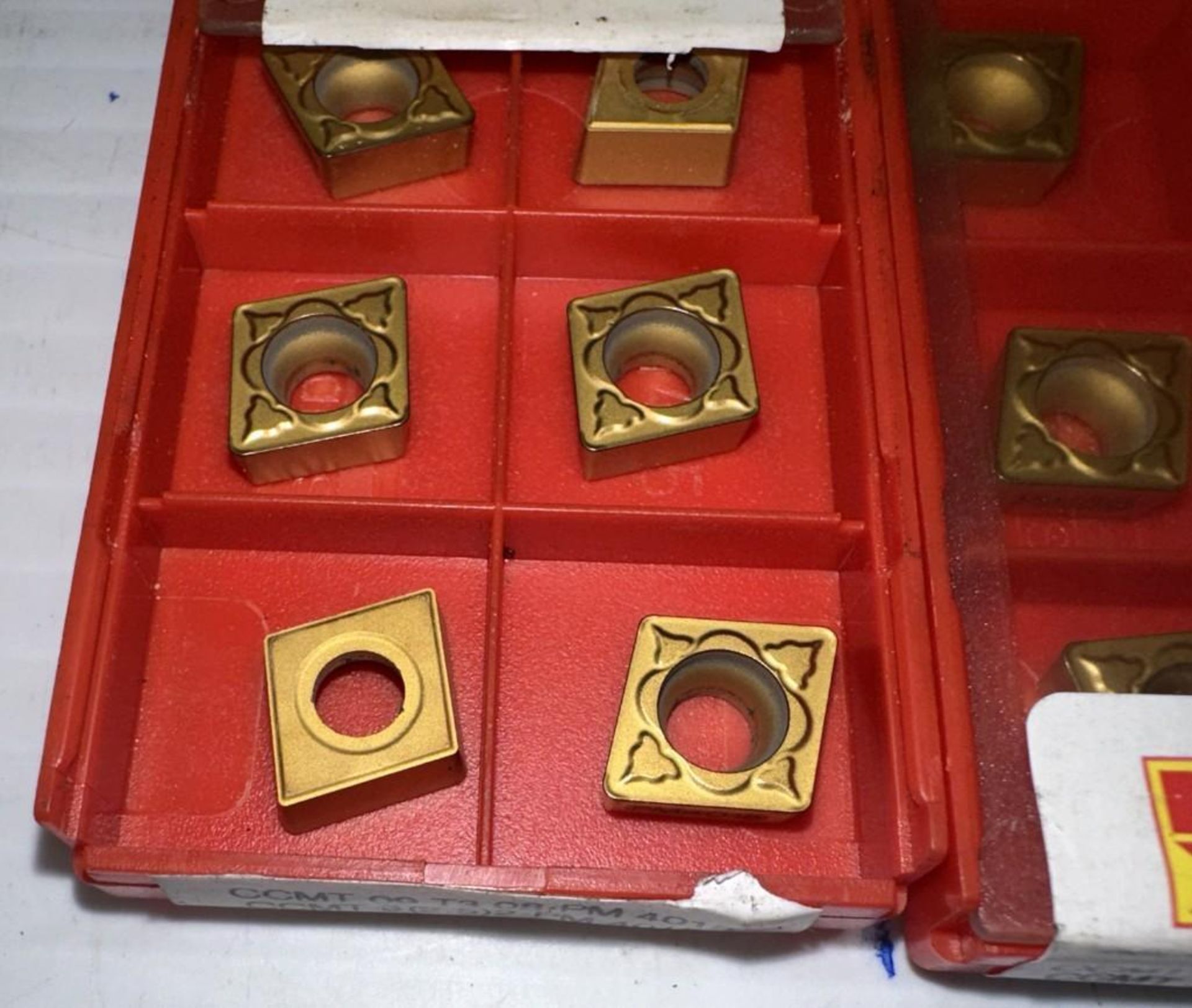 Lot of Sandvik #CCMT 09 T3 08-PM Carbide Inserts - Image 2 of 3