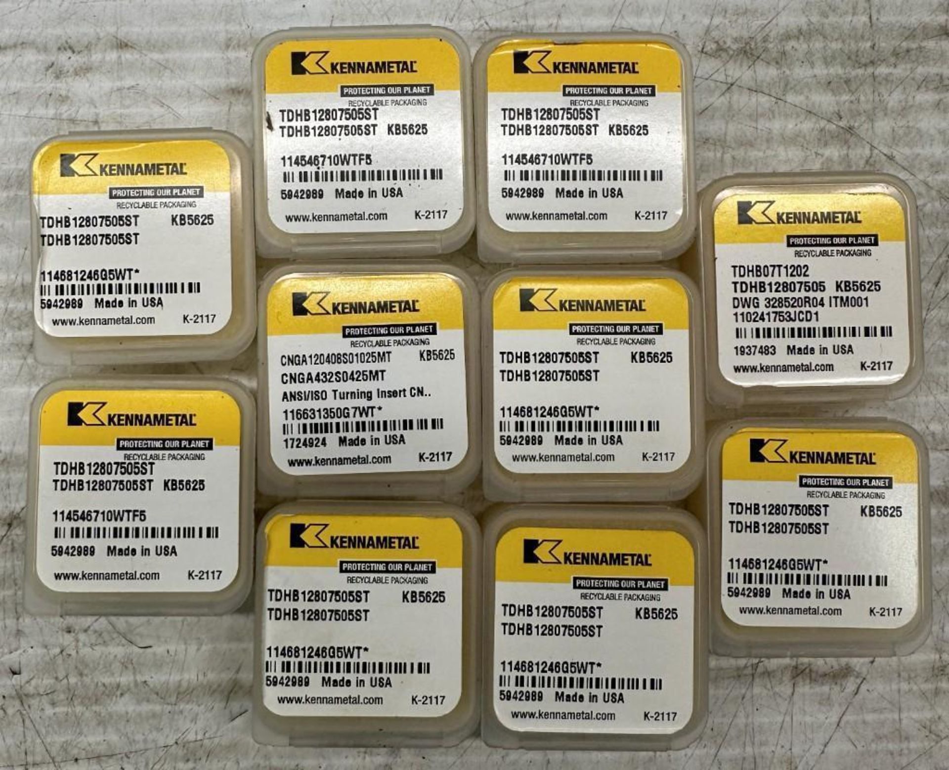 Lot of Kennametal #TDHB12807505ST Carbide Inserts - Image 3 of 3